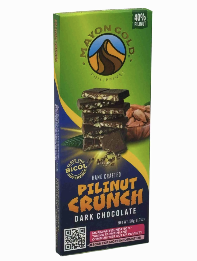 Mayon Gold Pilinut Crunch (accidently organic) Dark Chocolate