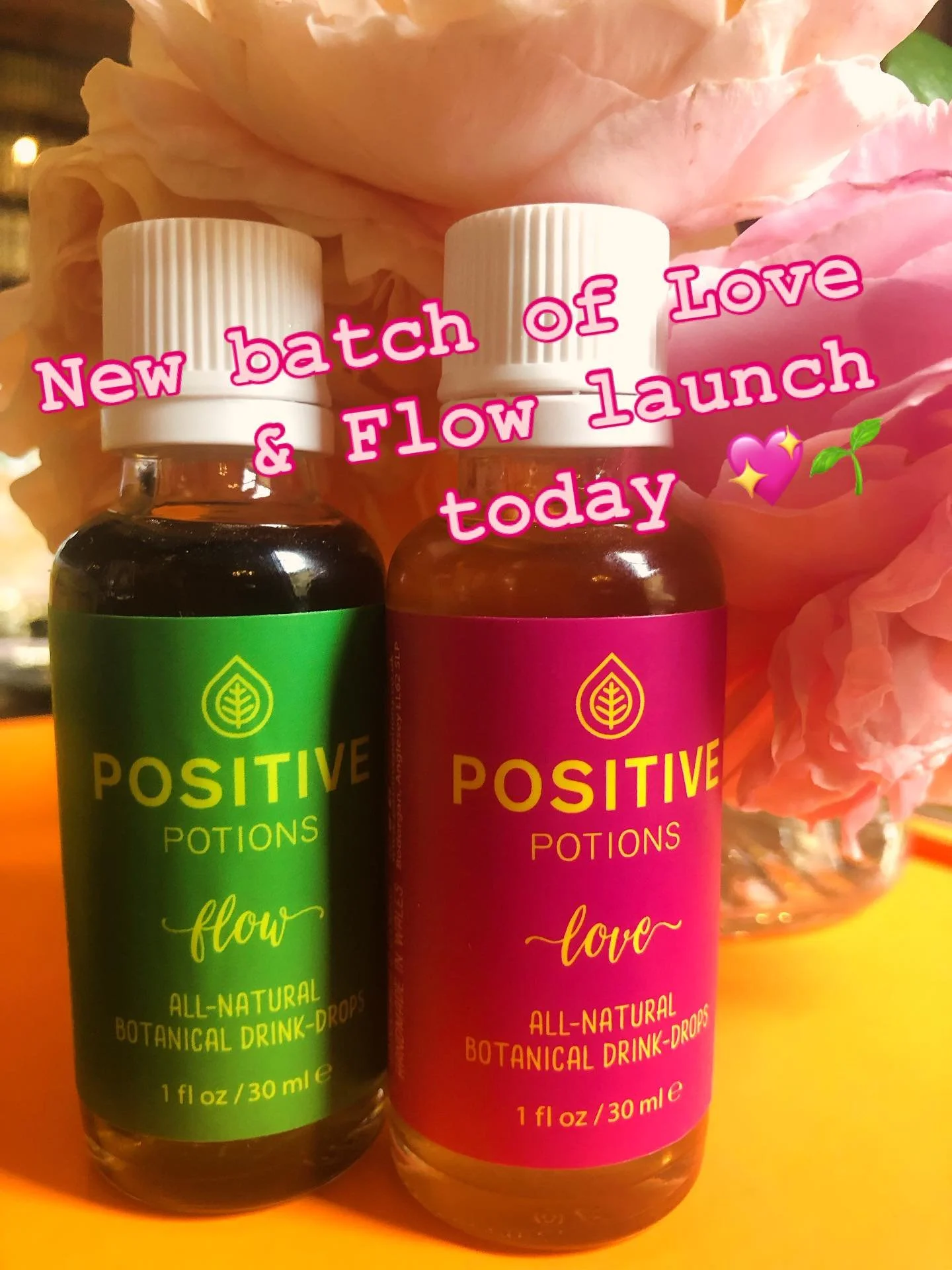 So excited to be launching our Summer of &lsquo;25 batch of Love and Flow today! 🌱💖 Our website has had a refresh, too, so we&rsquo;re feeling pretty perky here at Positive Potions. 🌞 Our tinctures are hand-made in small batches, so once a limited
