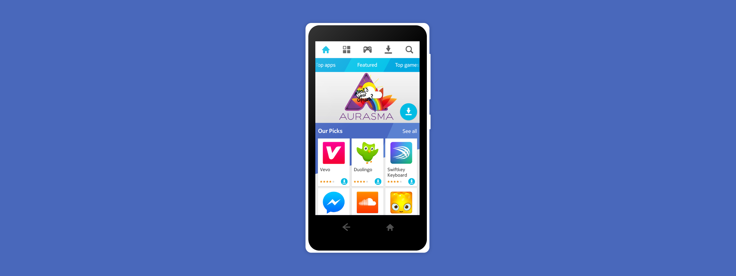 An app store and app discovery experience for Android phones.