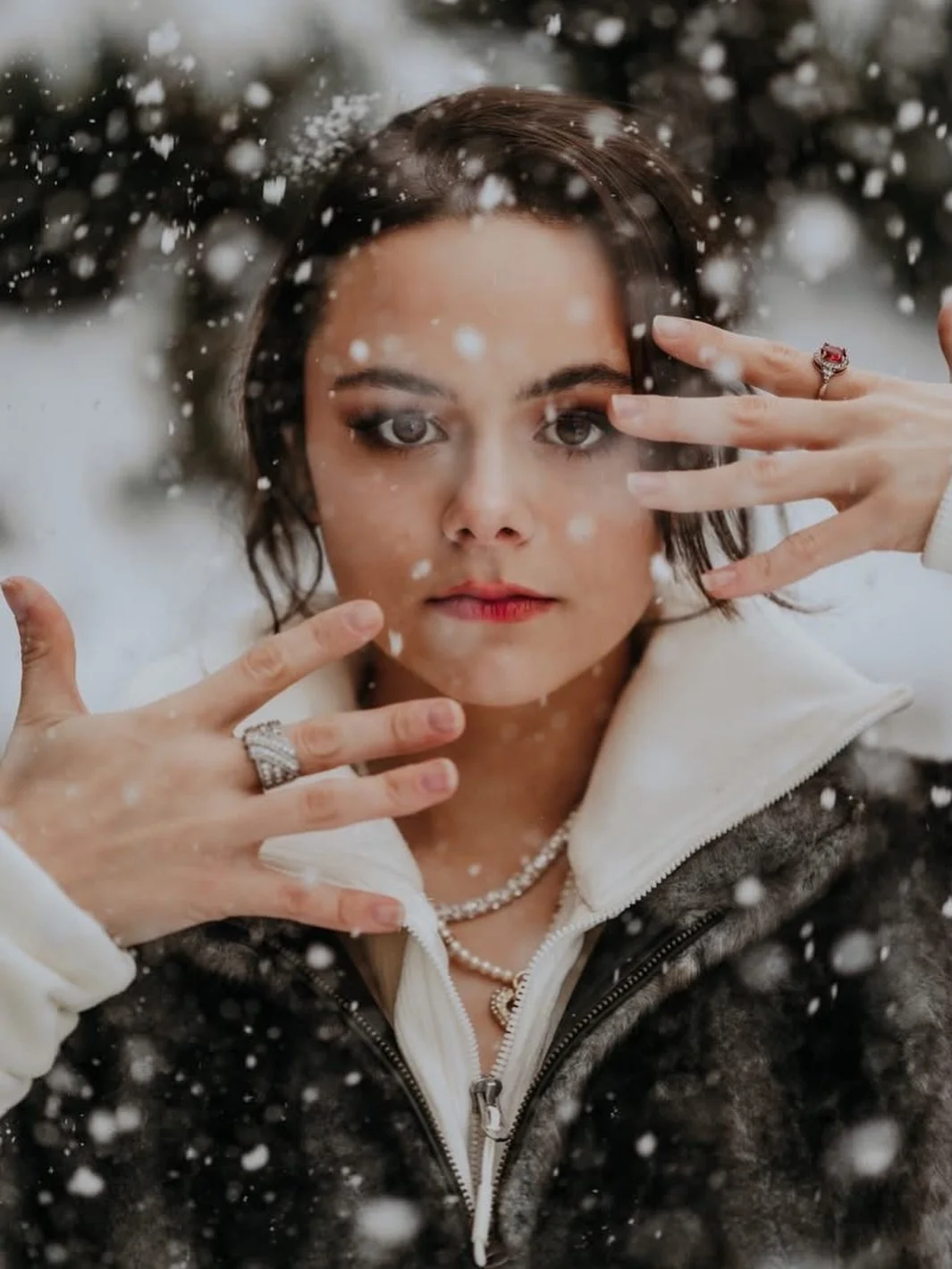 Throwback to a super snowy session last year! #snow #senior #photography