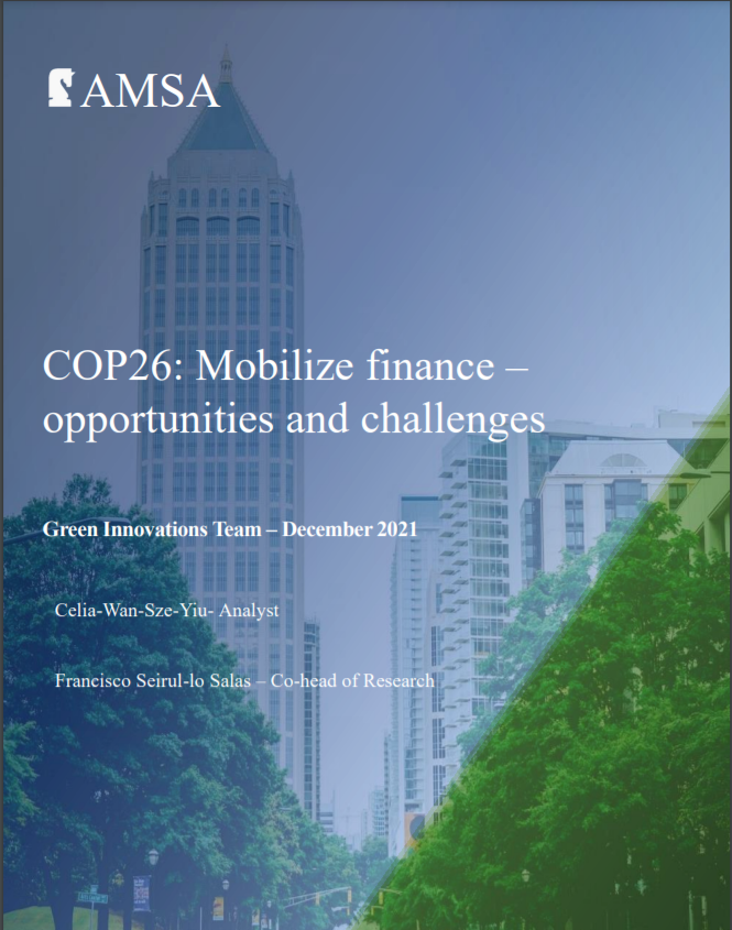 SUSTAINABILITY - COP26: Mobilize Finance - 12.2021