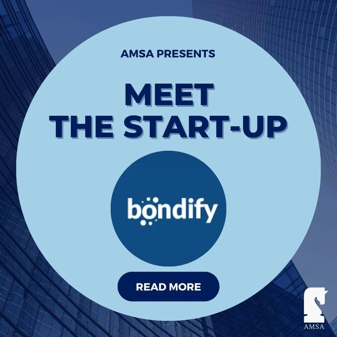 🌟MEET THE START-UP🌟

Introducing our final start-up Bondify!

🚀Bondify is a Fintech/LegalTech company creating a global platform in consecutive steps &ndash; each of which will impact the world of corporate finance and corporate law. 

💪Bondify i