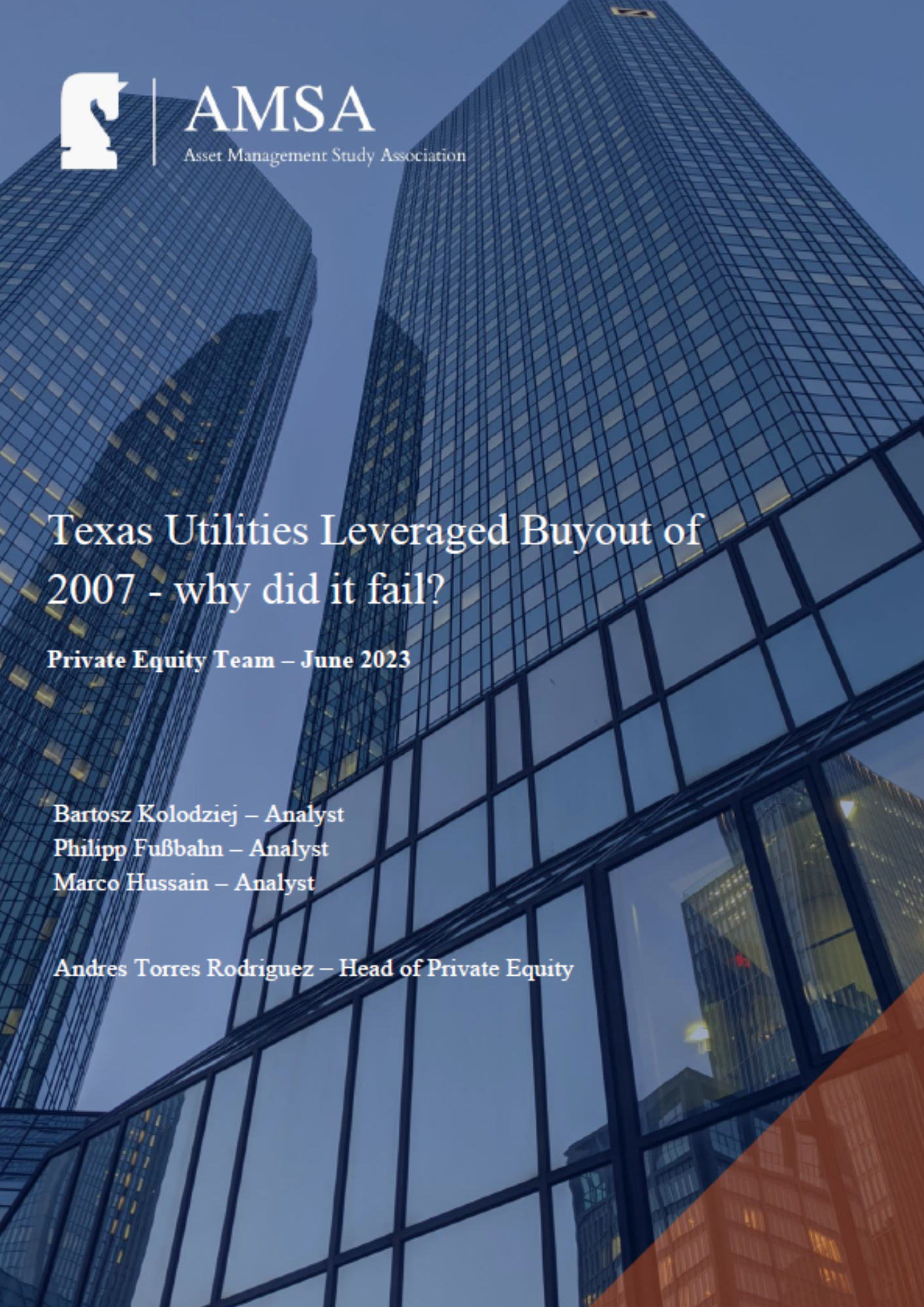 Texas Utilities Leveraged Buyout of 2007 - why did it fail?