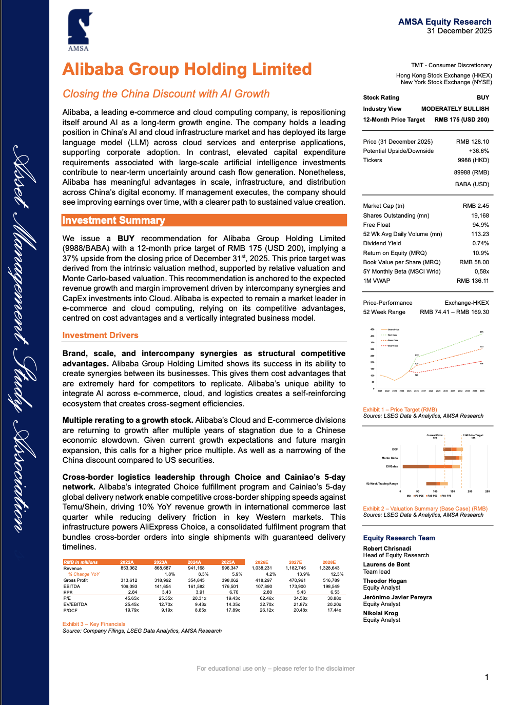 Alibaba Group Holding Limited – Closing the China Discount with AI Growth