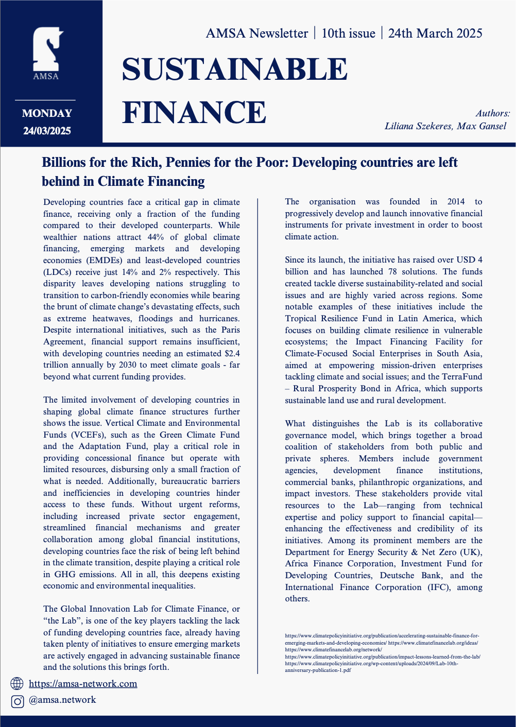 AMSA Newsletter #15