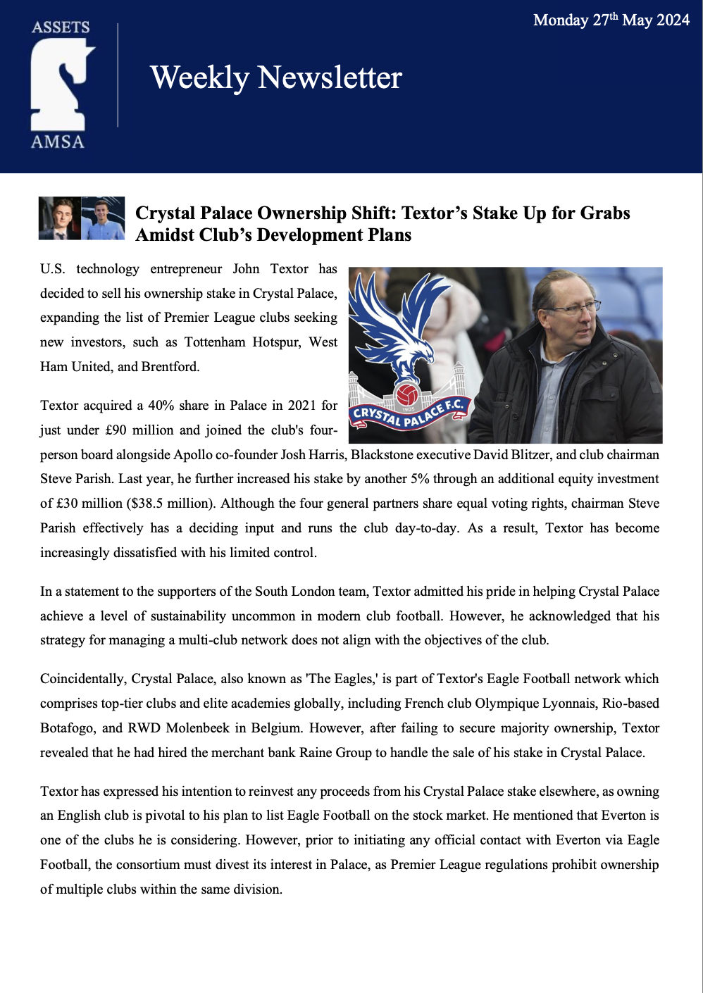 AMSA Newsletter #7