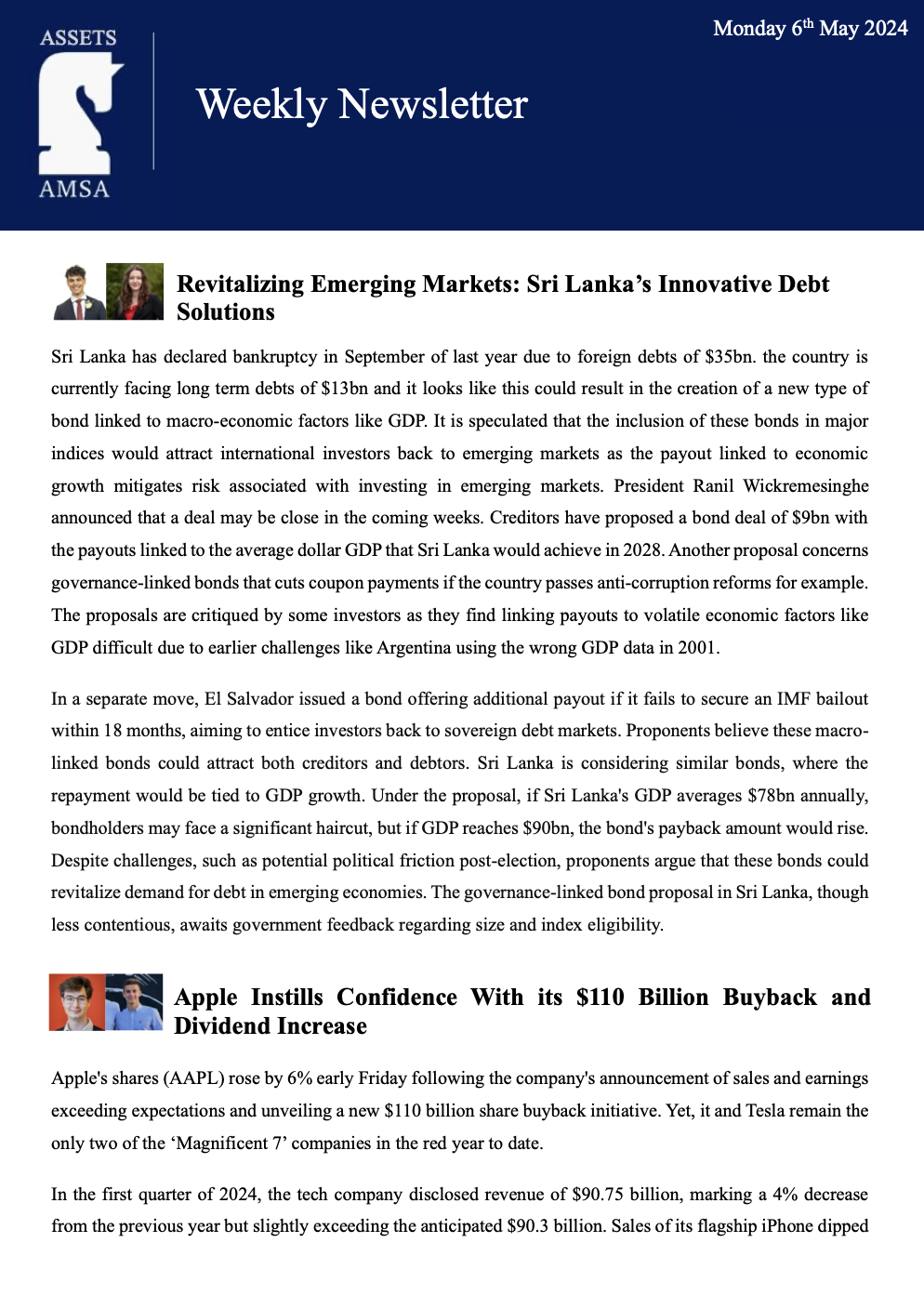 AMSA Newsletter #4