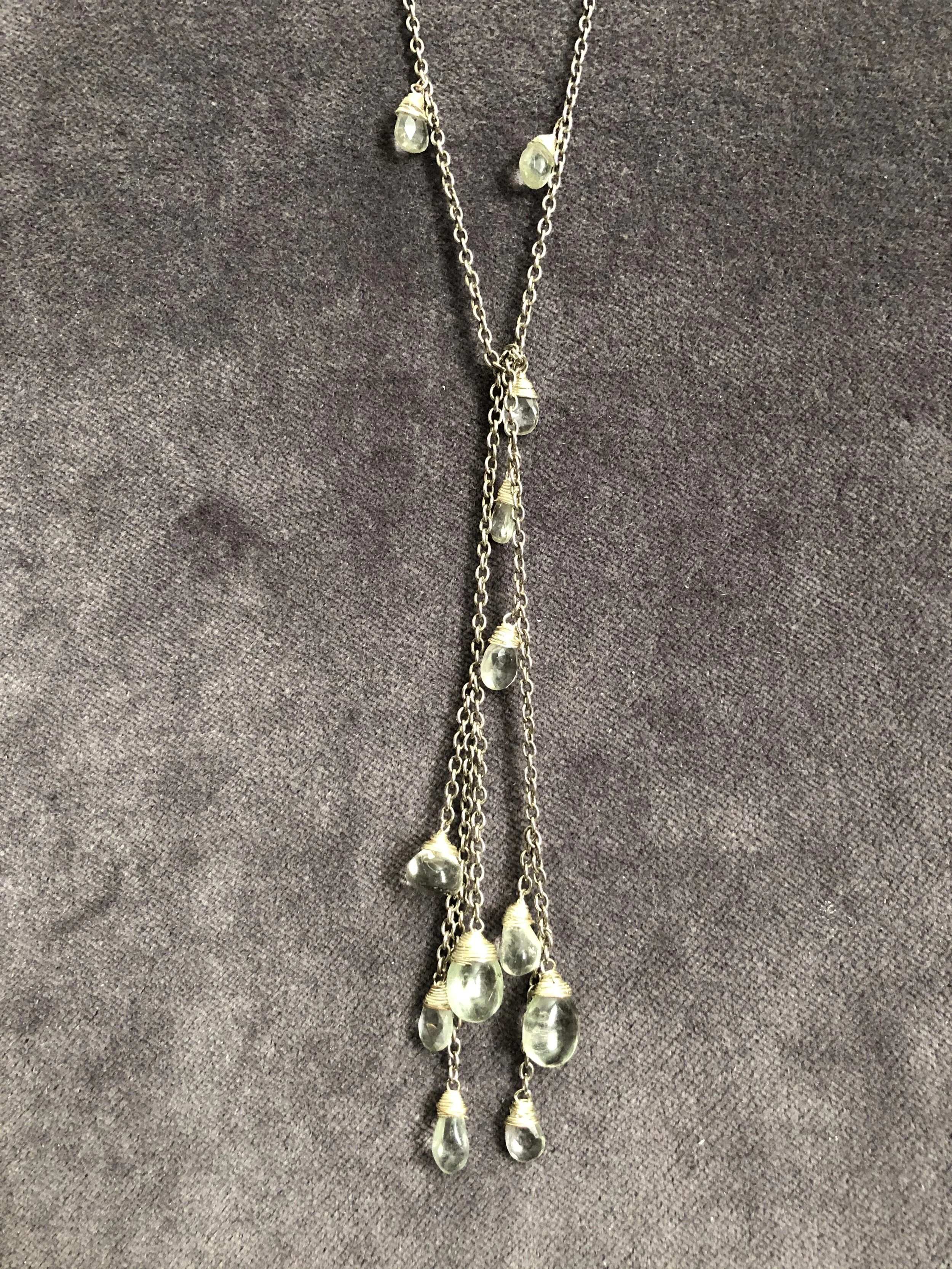Prasiolite necklace