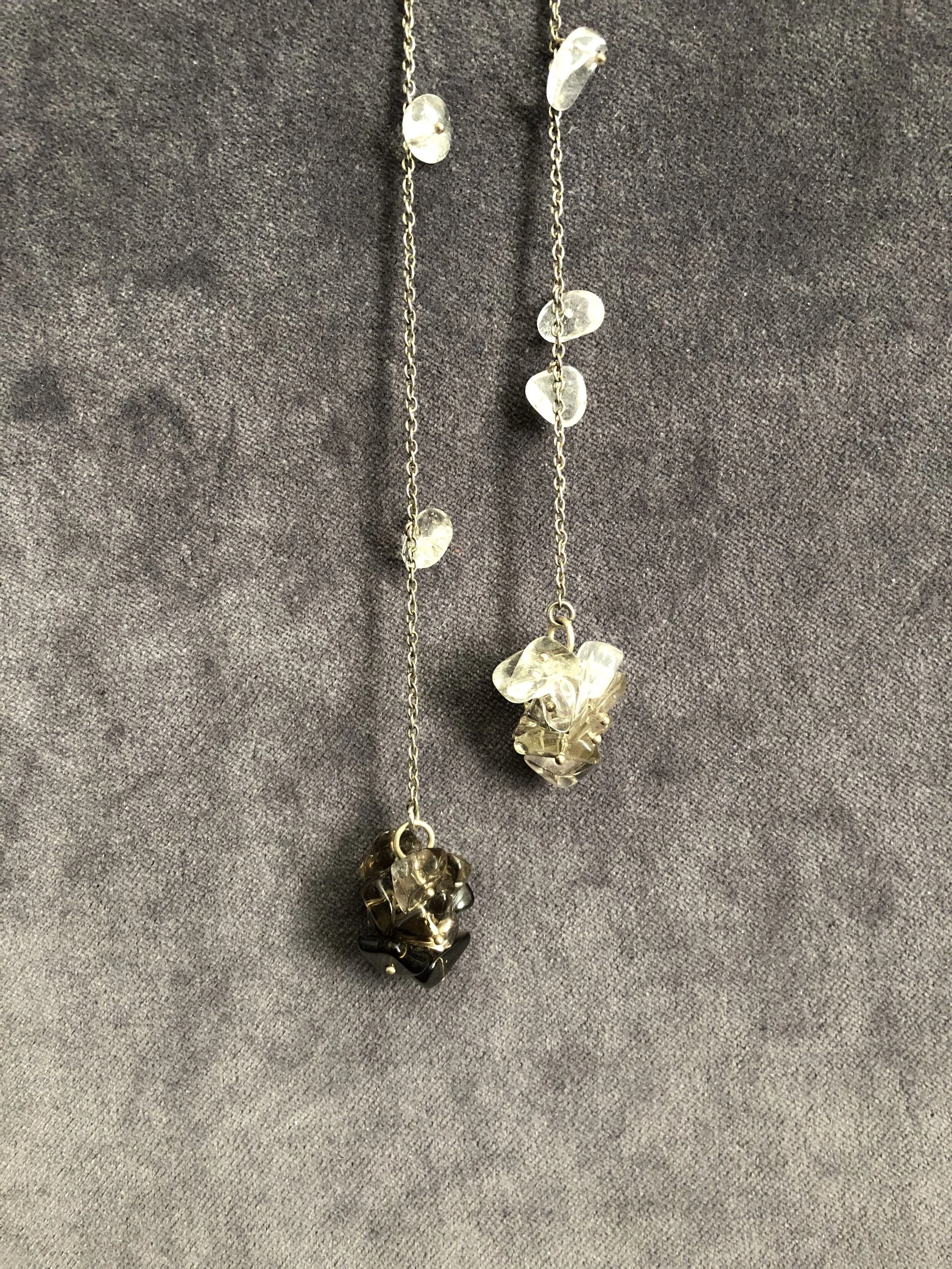 Ombre quartz necklace