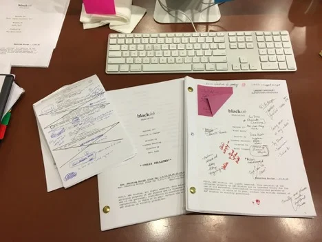 Lindsey's Black-ish scripts with notes