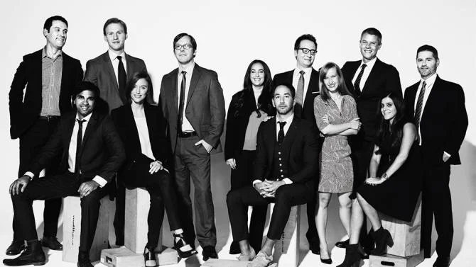 In 2014, Variety named Louiza one of Hollywood's New Leaders. Shown fourth from right. (Photo courtesy Variety.)