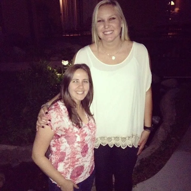 Julie on set with Haleigh, one of the women featured on TLC's My Giant Life.