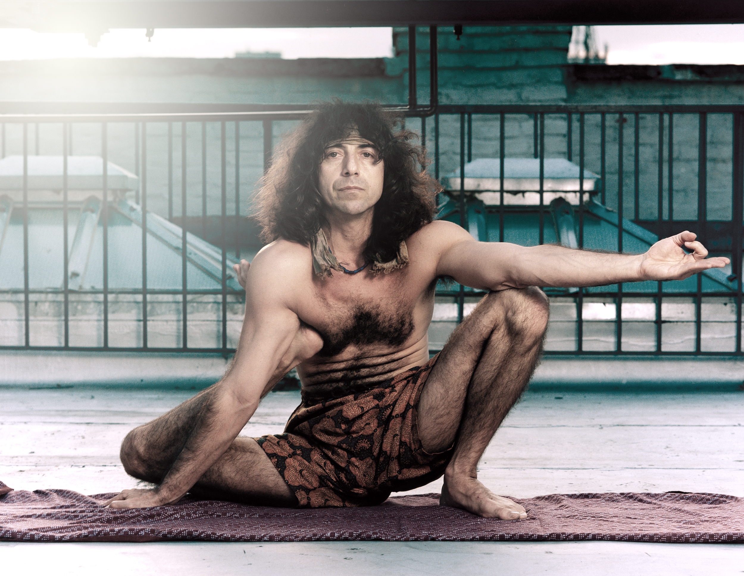 Yogadandasana. Danny Paradise New York 1999 Ashtanga Yoga photo by Kia Naddermier