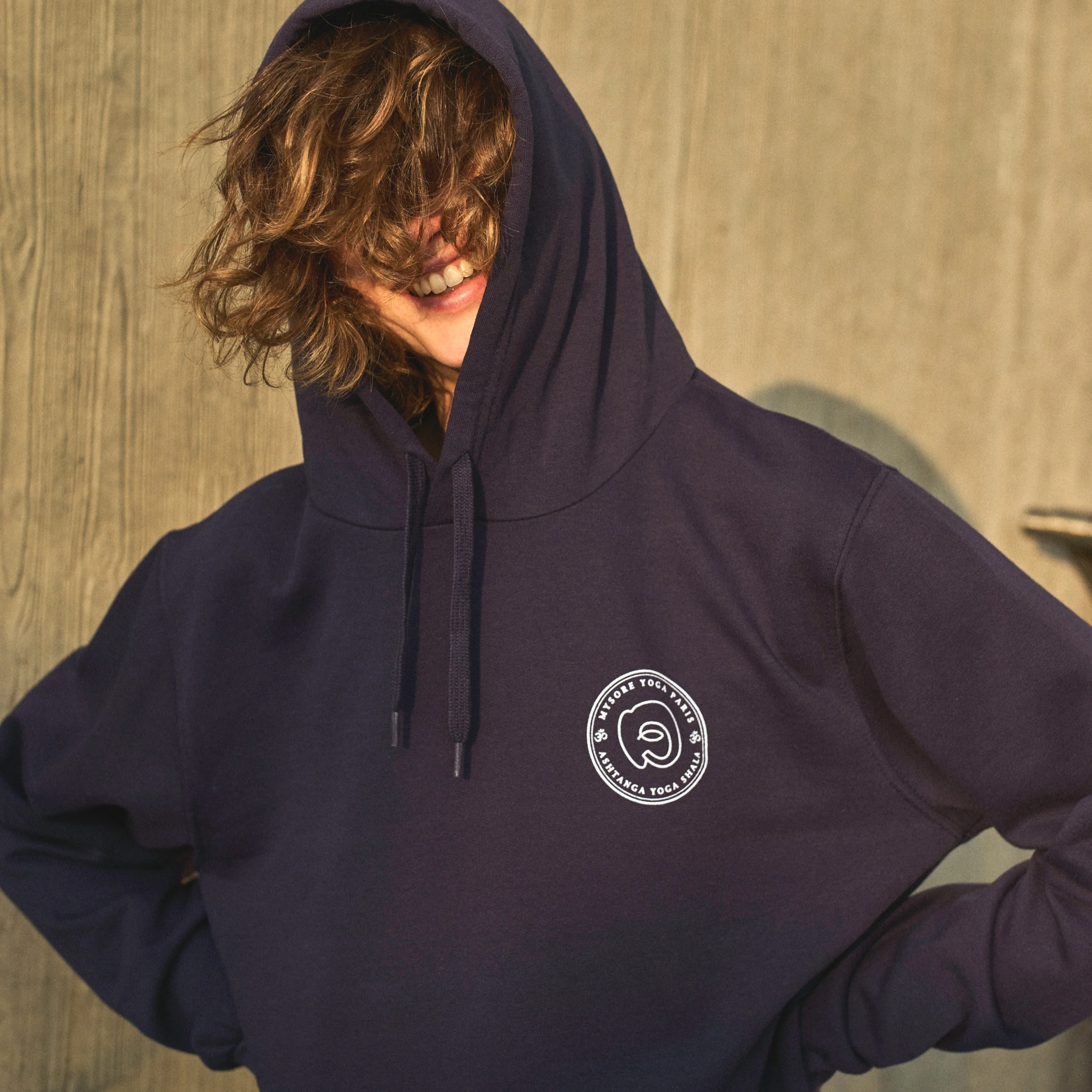 Mysore Yoga Paris Hoodie Blue Marine