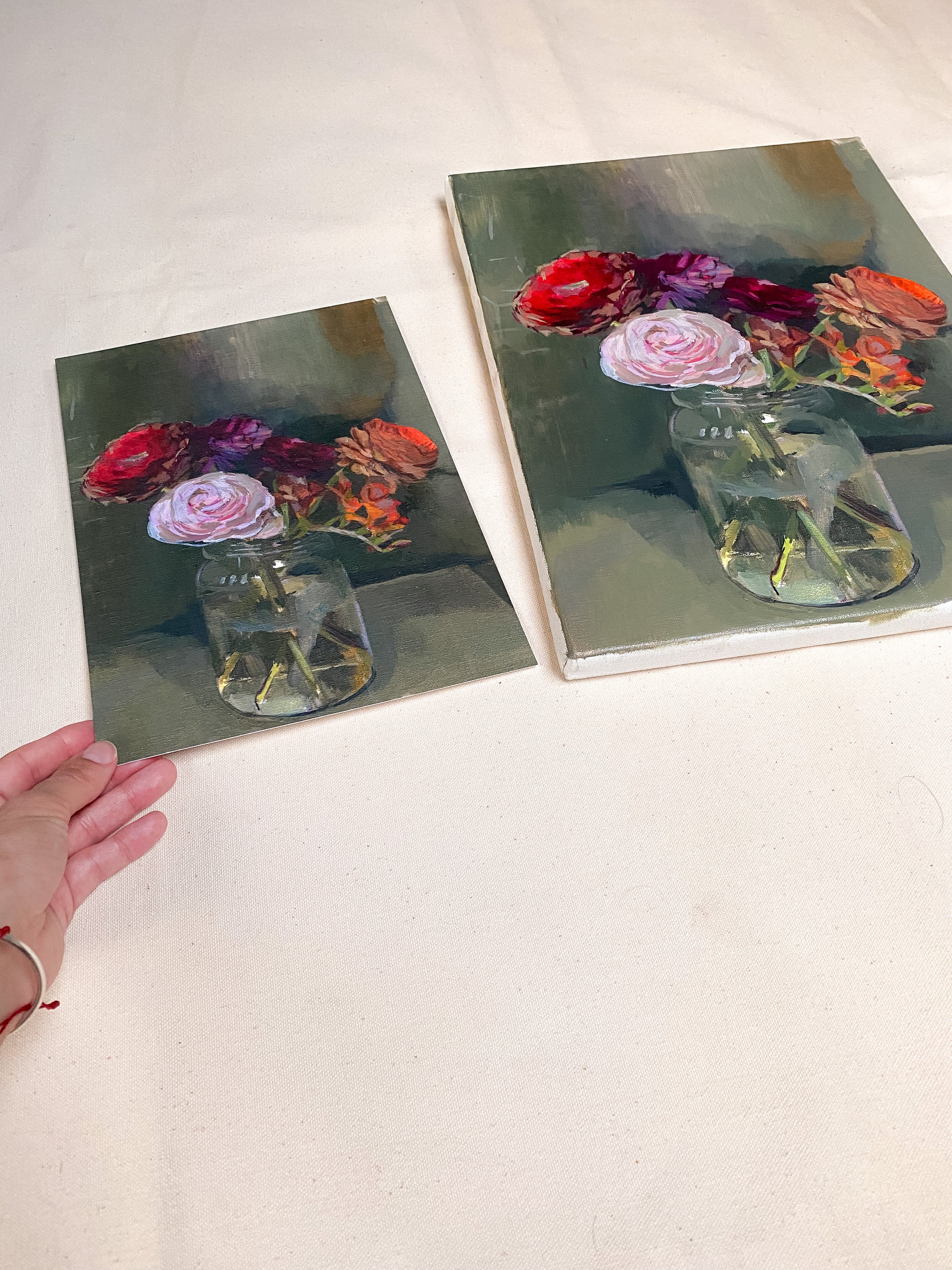 Ranunculus flower fine art giclée print for gallery wall.