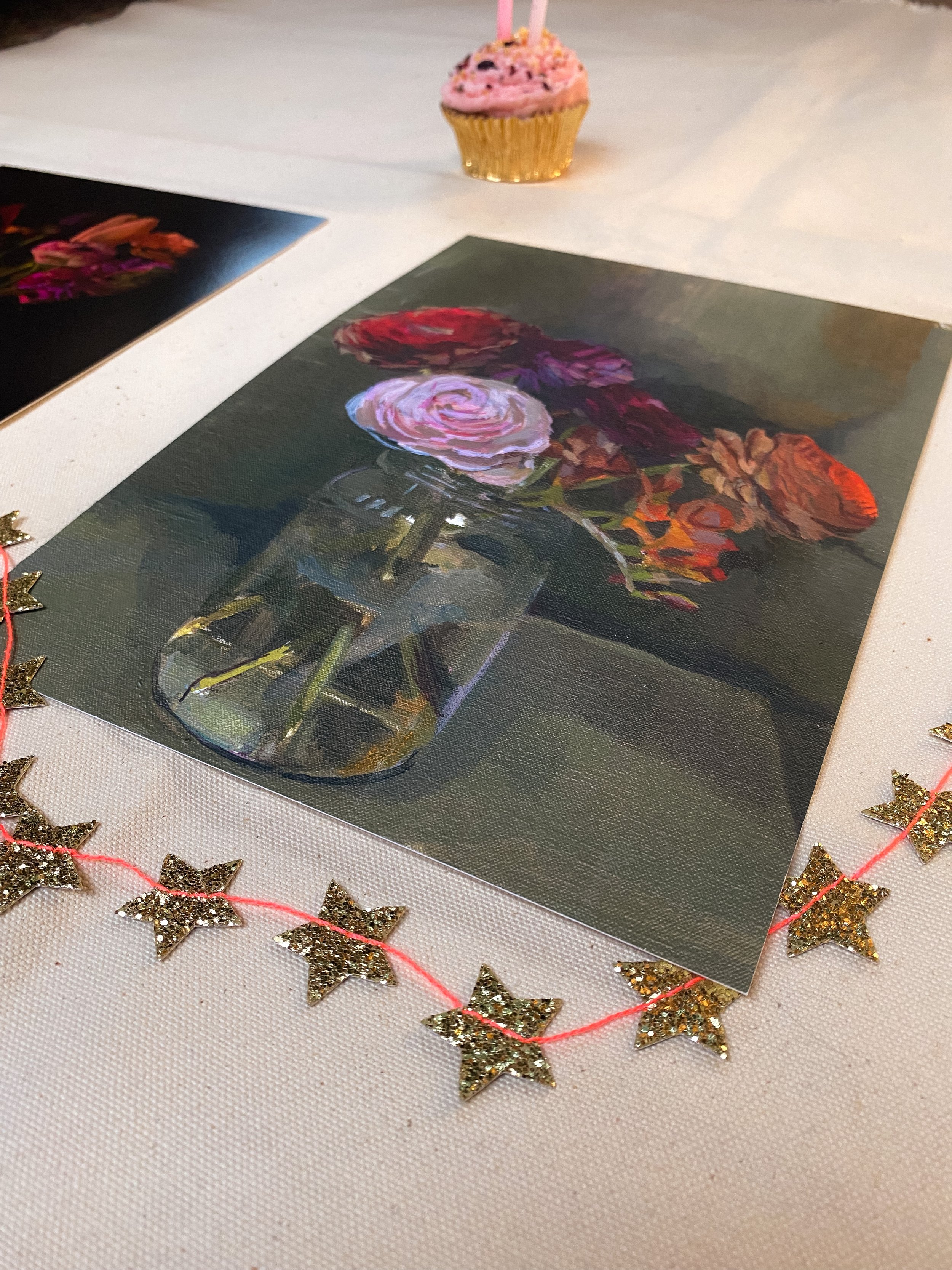 Ranunculus flower fine art giclée print for gallery wall.