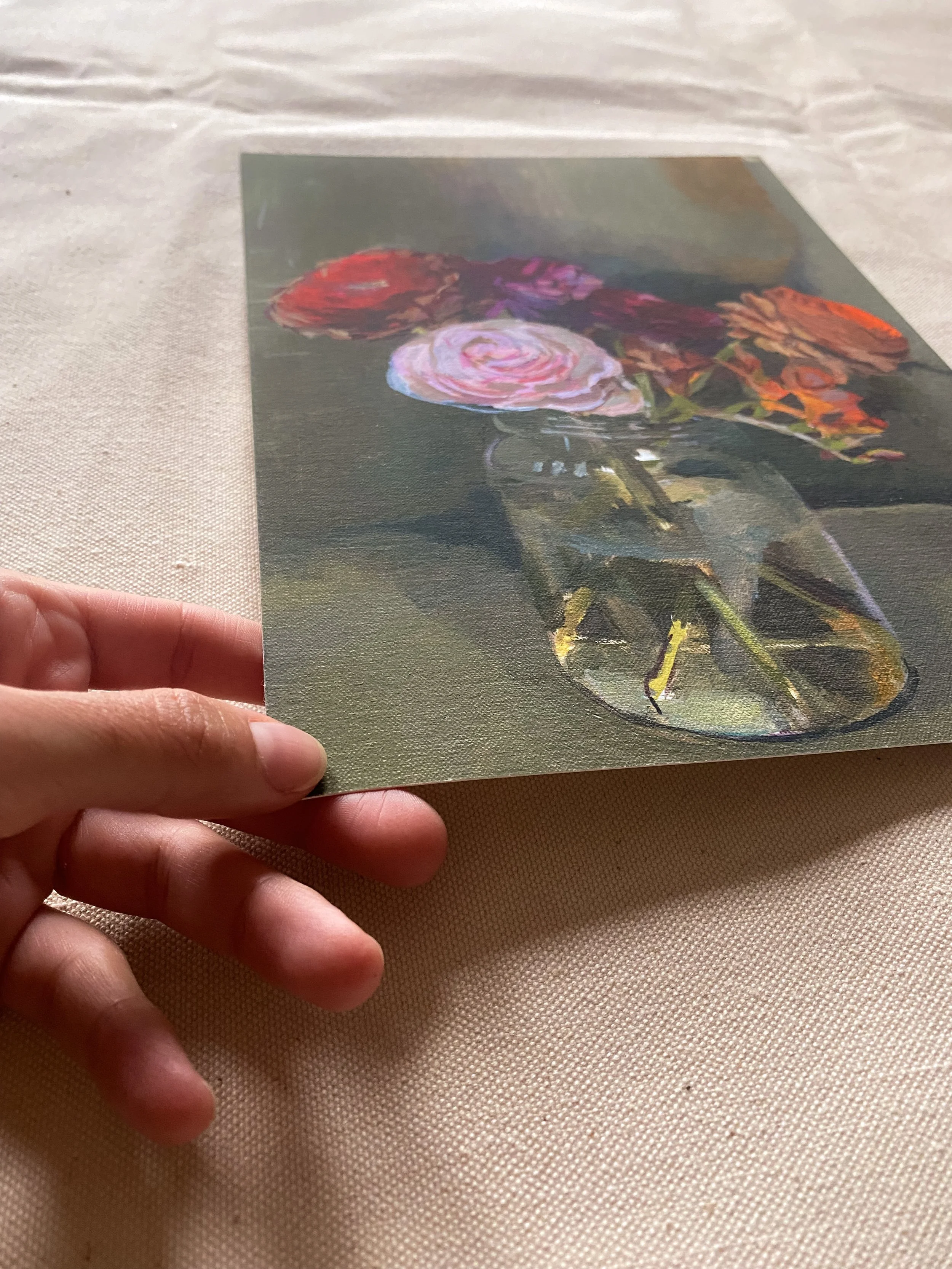 Ranunculus flower fine art giclée print for gallery wall.