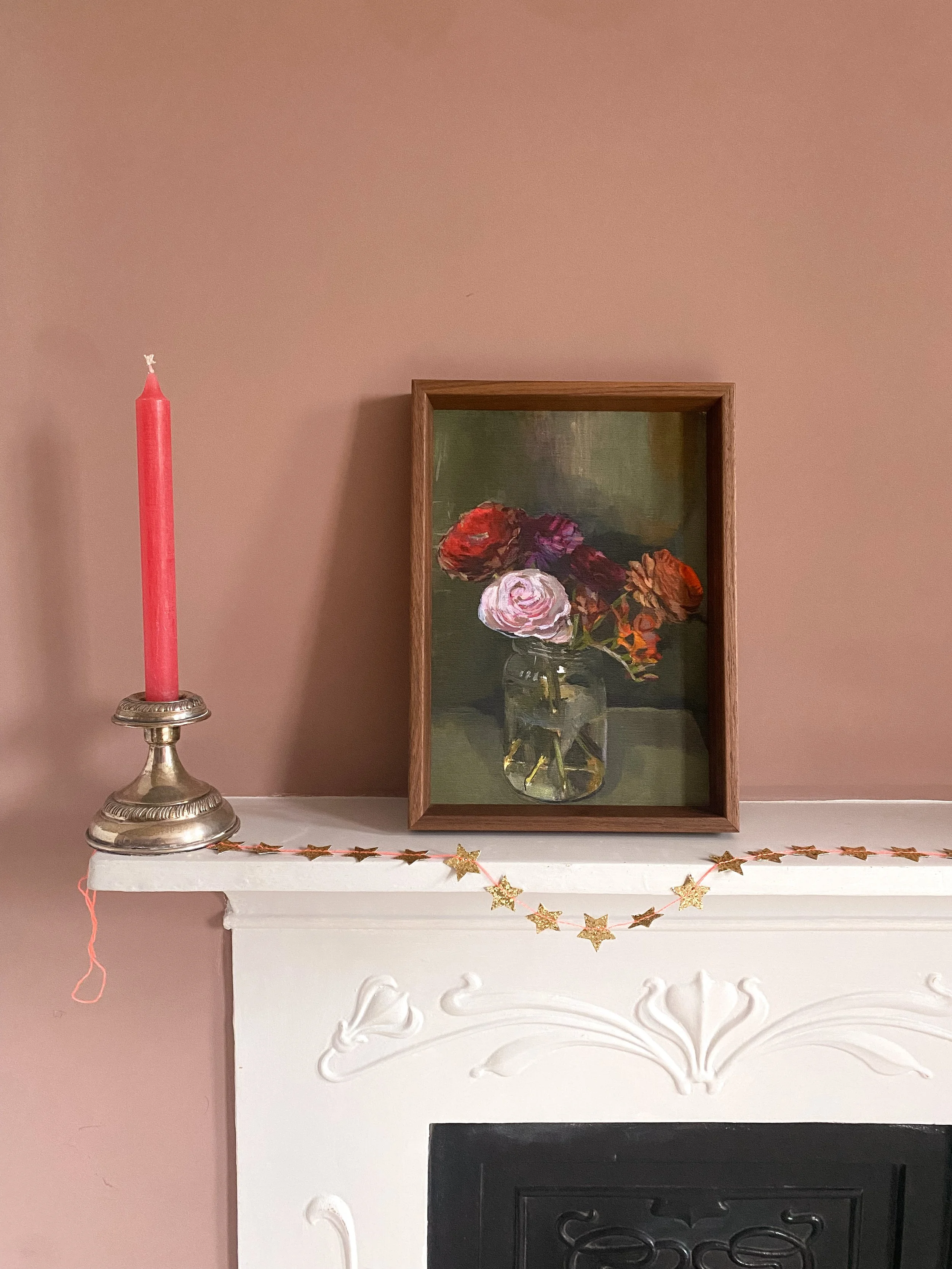 Ranunculus flower fine art giclée print for gallery wall.