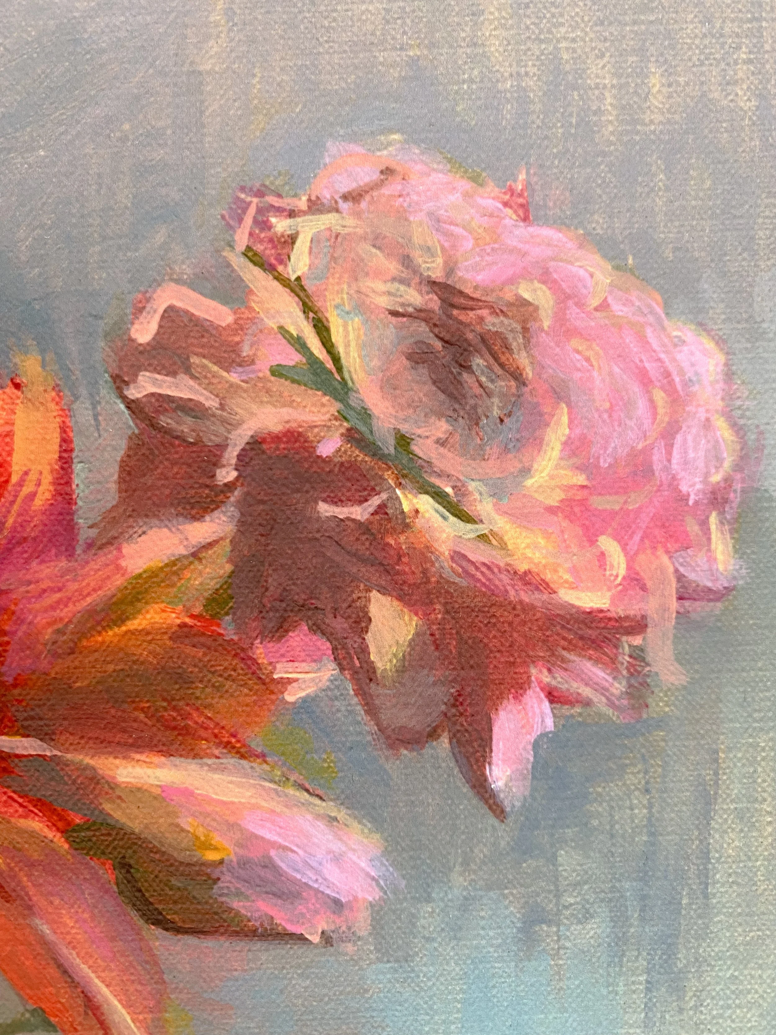 Dahlias flower fine art giclée print for gallery wall.