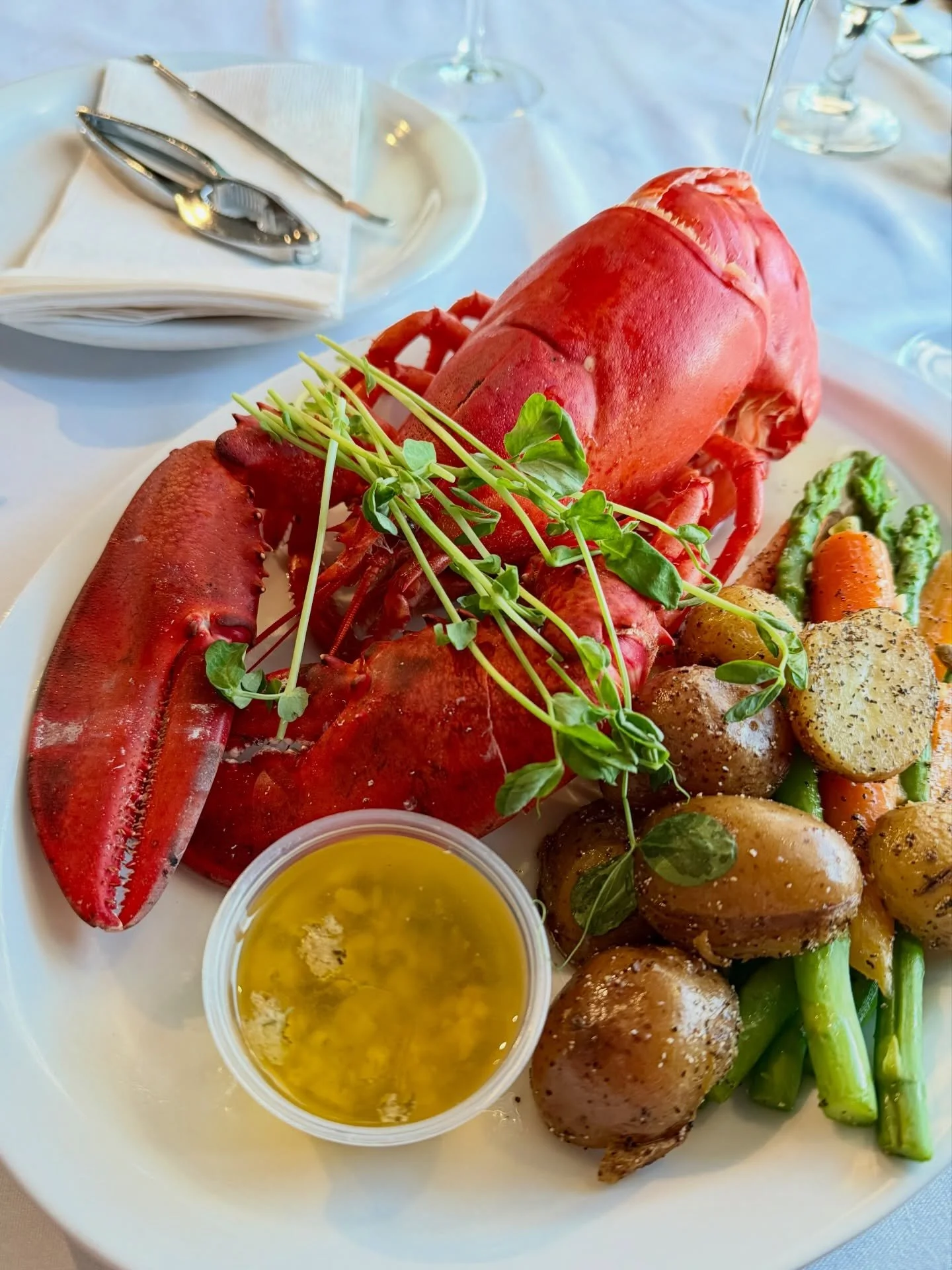 Dining out has felt a little more intentional for me lately.

Not complicated. Not heavy. Just intentional.

When New Brunswick seafood is on the menu, that&rsquo;s usually my answer.

At Wolastoq Wharf, it meant a lobster dinner for my hubby and a c
