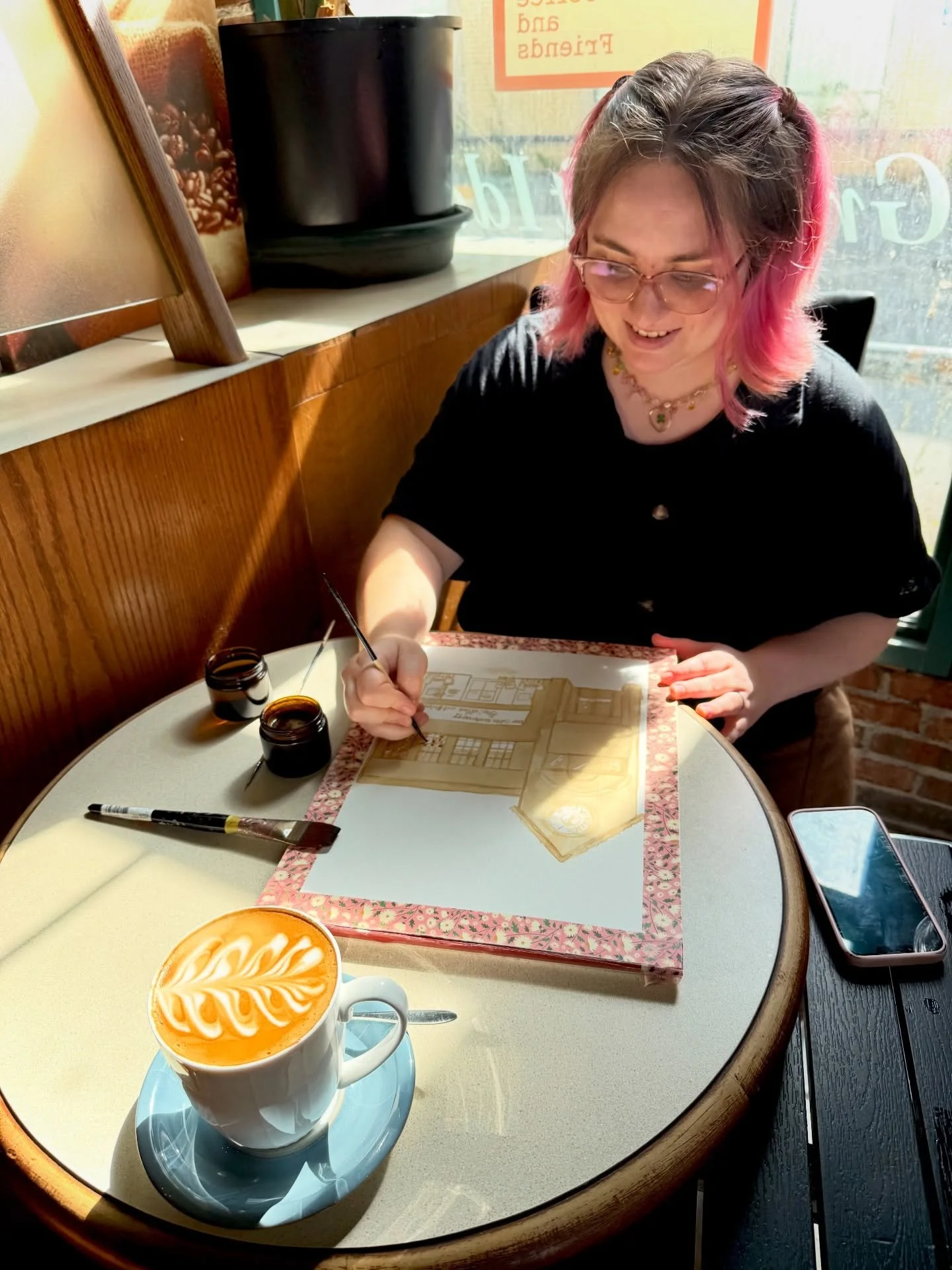 So I just had coffee with an artist&hellip; who paints with coffee. 🎨🤎☕️ Yes, you heard that correctly.

@grace_aukerman creates beautiful coffee-inspired art that reflects her deep appreciation for specialty coffee &mdash; its nuances, textures an