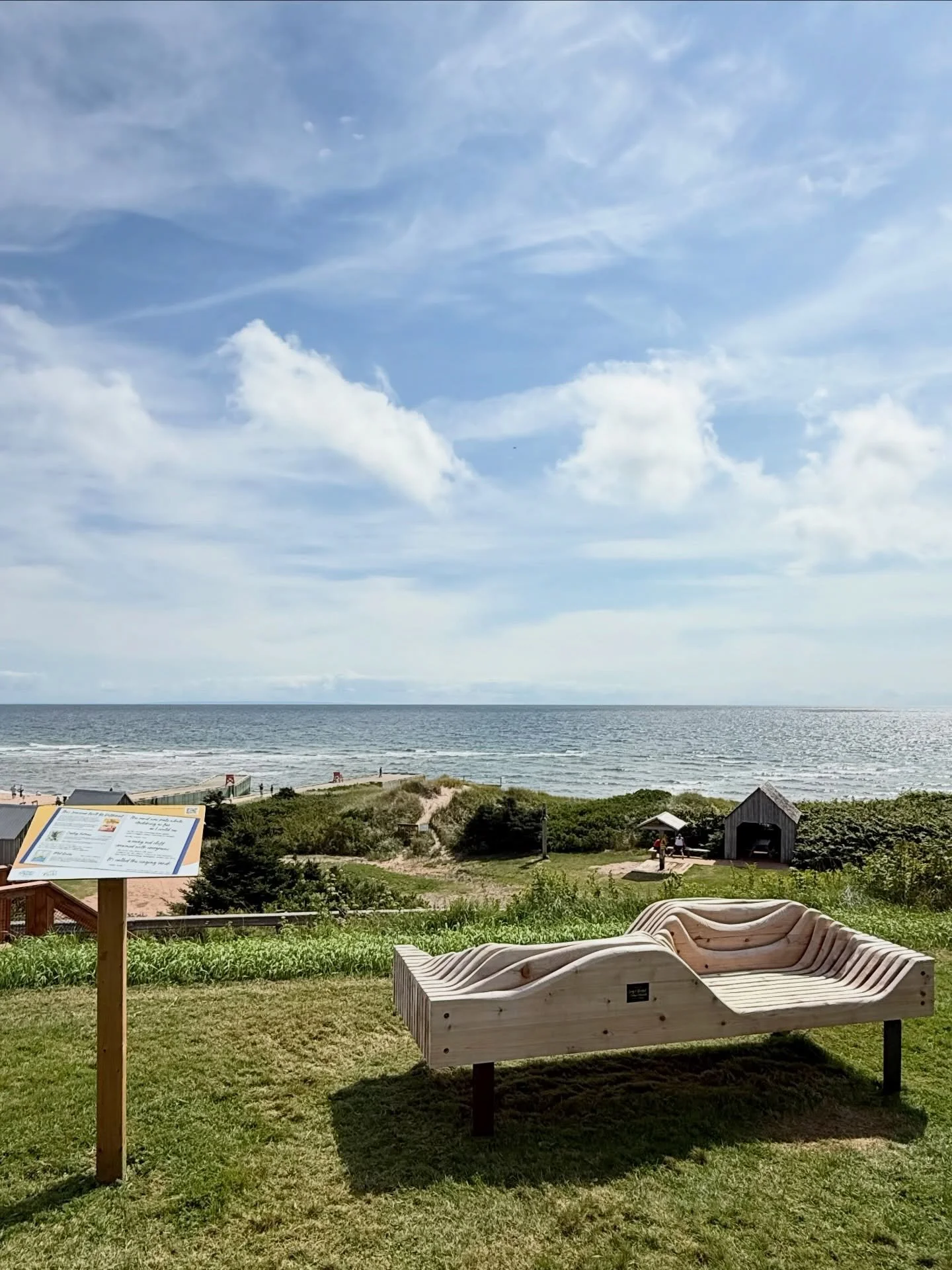 A new reason to stop at Basin Head &mdash; although, honestly, this beautiful corner of Prince Edward Island has never needed much of an excuse. 🏖️🌊

There&rsquo;s a beautiful new handcrafted bench and a nearby sign featuring a quote from Canadian 