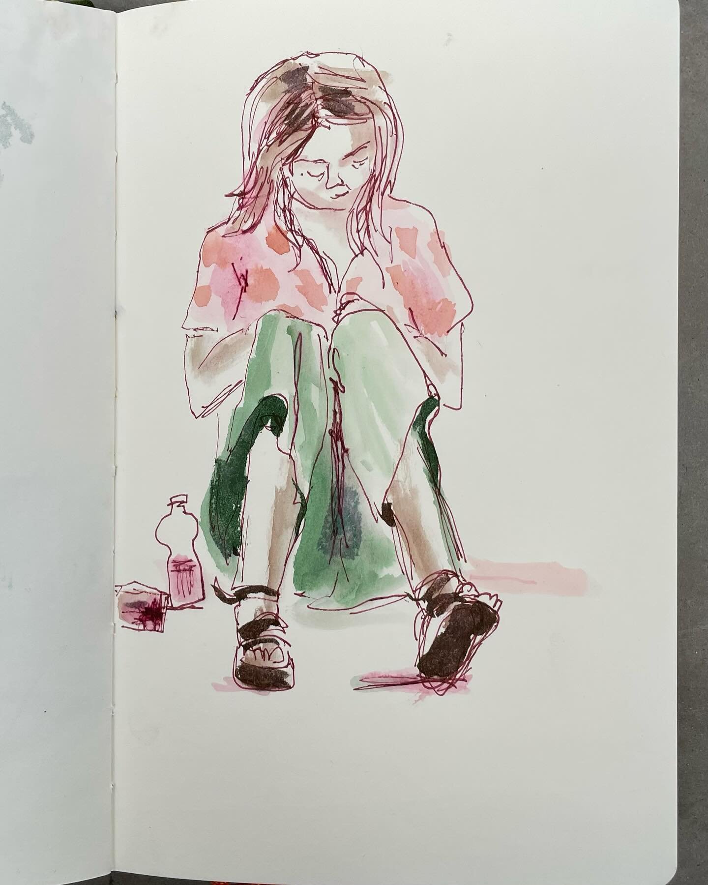 Today&rsquo;s post: books and people. Another incredibly inspiring day at @bolognachildrensbookfair 
Grabbing a quick sketch here and there when I can but so many good talks and books. I also grabbed a few shots from the amazing show. My luggage is g