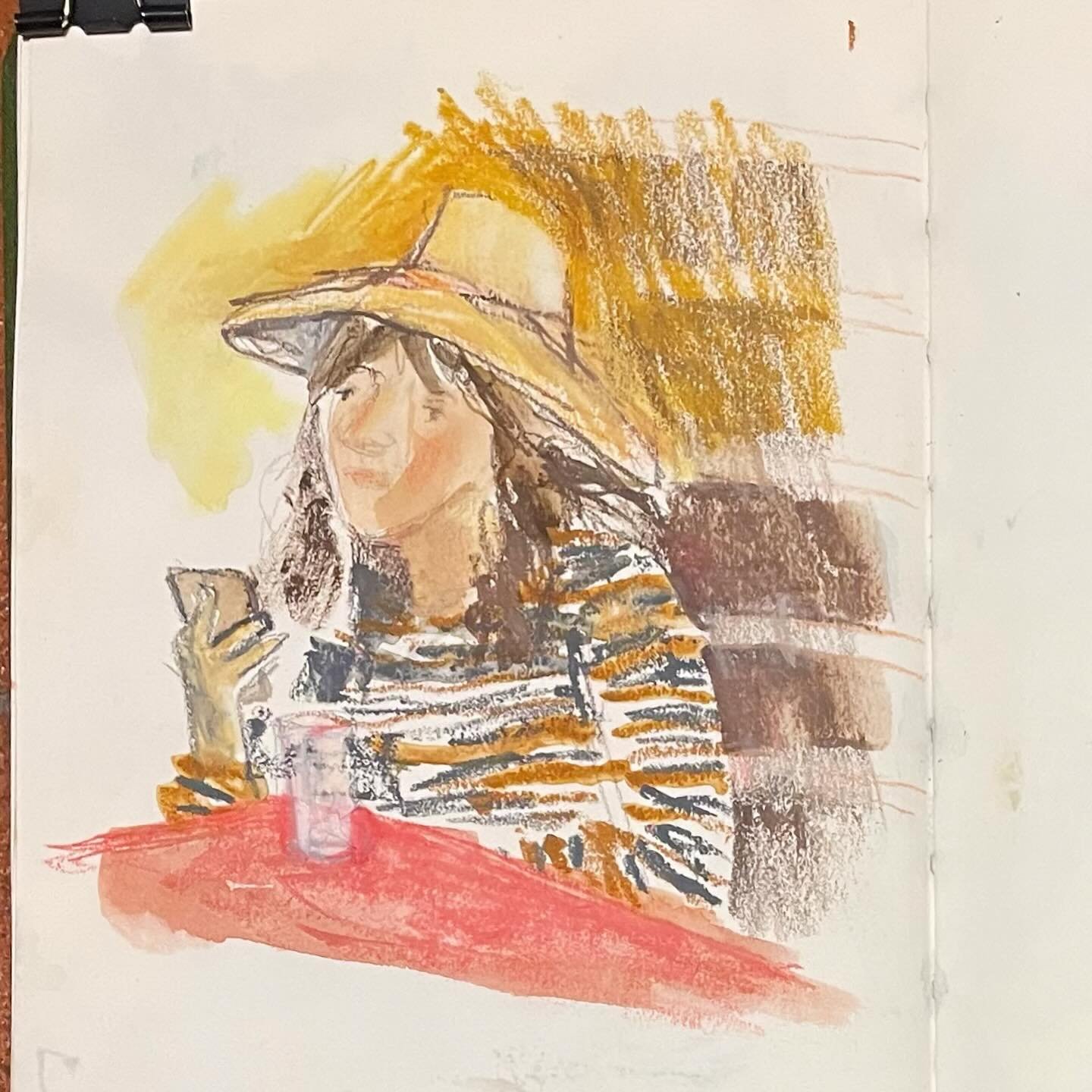 Today&rsquo;s post: people peeking. More cafe life and out and about. 
#sketchbook #peoplewatching #characters #traveljournal #florence #torre #towers #italy #italianlandscape #florencesketchbook #iloveitaly #sketchbooking #sketchbookart #drawingital