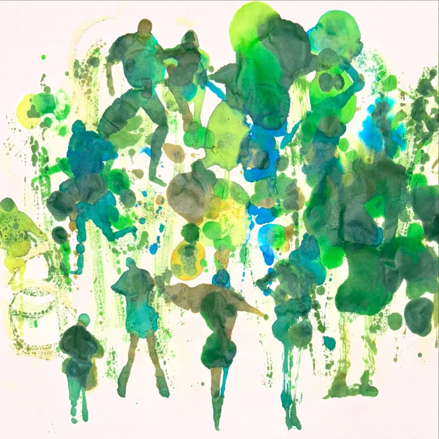 Playing with inks today. Searching for some hidden figures. 
#inks #figures #hiddenfigures #figures #inkblots #inky #greens #greens #greeninks #blueandgreen