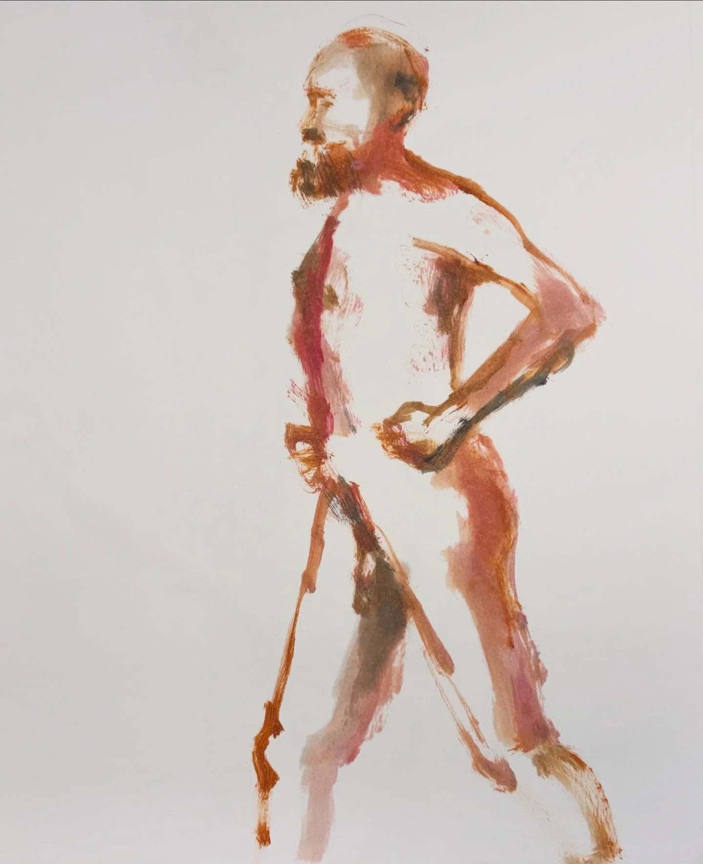 A few figure studies at @700bryden #figures #figuredrawing #figuresinoil #oilpainting #oilonpaper