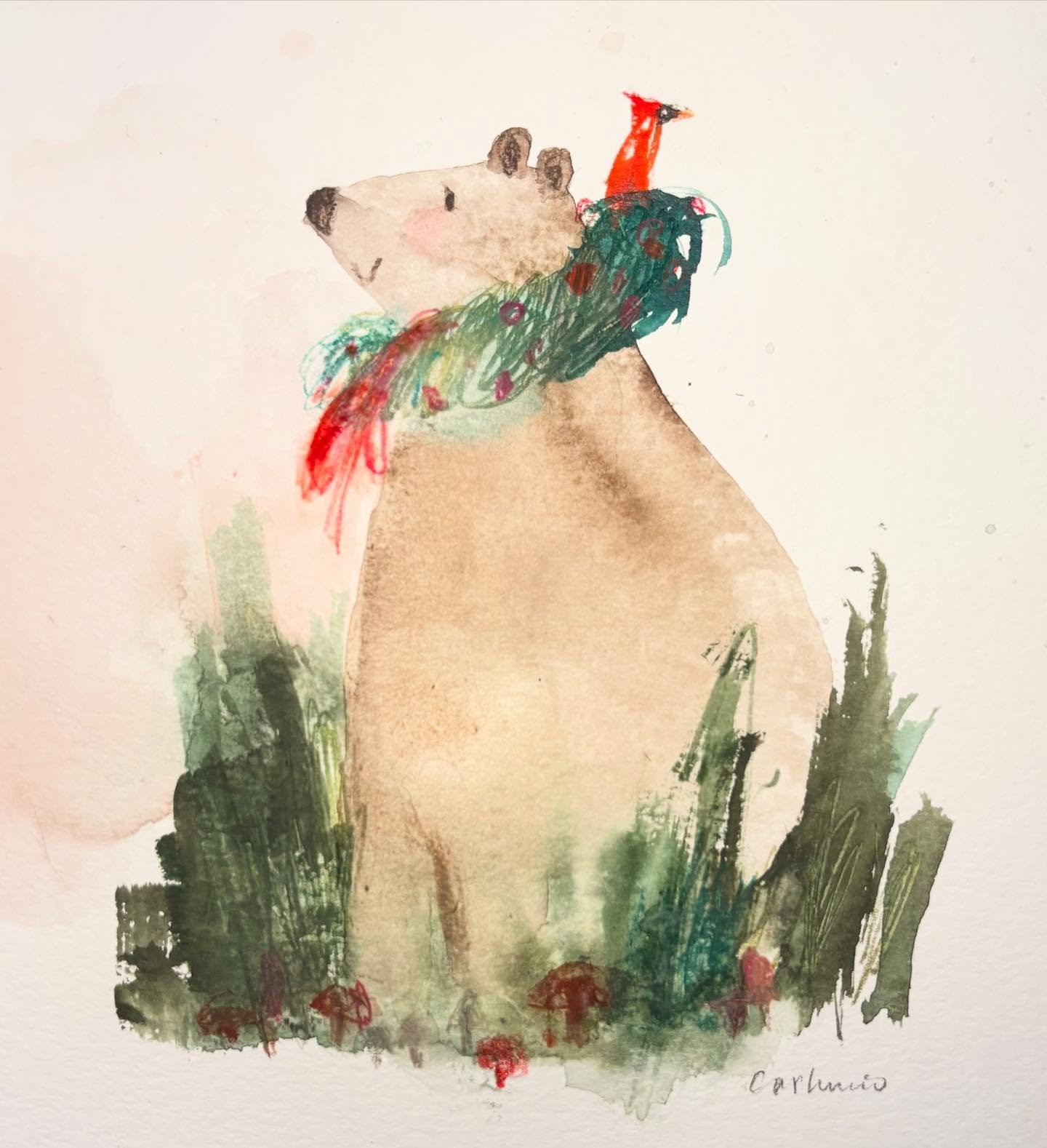 Ok. I&rsquo;m doing it. I&rsquo;m feeling the holiday vibes. 
#holiday #holidaybear #holidayvibes #christmas #christmasbear #christmas #christmascard #bearsofinstagram #bearstagram #cardinal #holidaycard #xmas #wintermood #holidaycheer #christmasseas