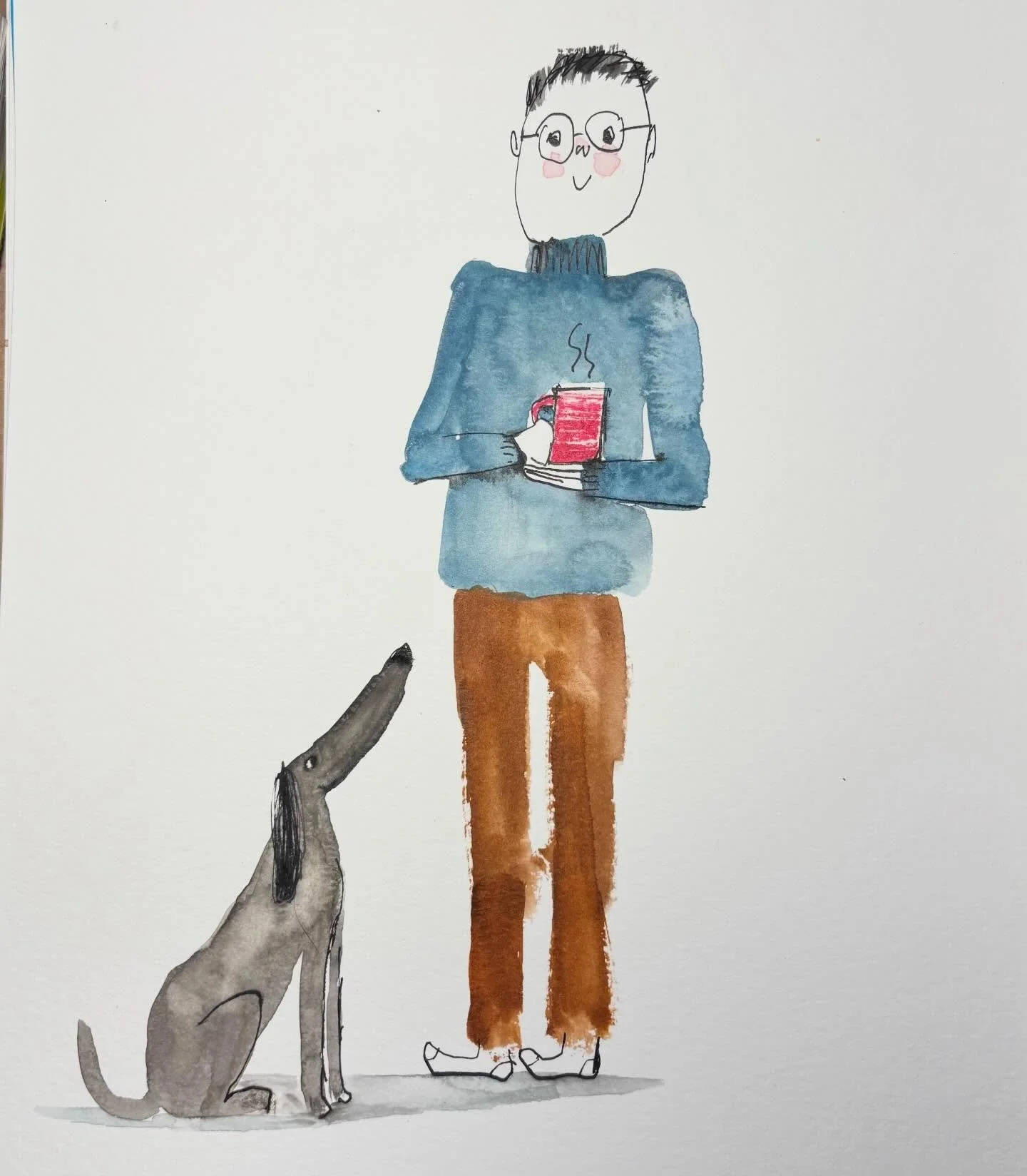 Just a little winter doodle. 
#pooch #winterdog #sweater #doggies #winterdog