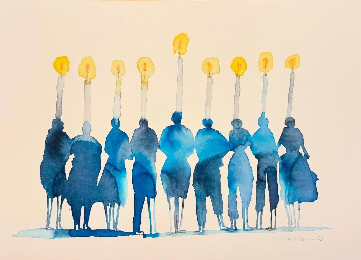 It&rsquo;s the first night of lighting the candles. Let there be light. Happy Chanukah 🕎 
#chanukah #happychanukah #lettherebelight #chanukahpeople #menorah #chanukahmenorah #candles