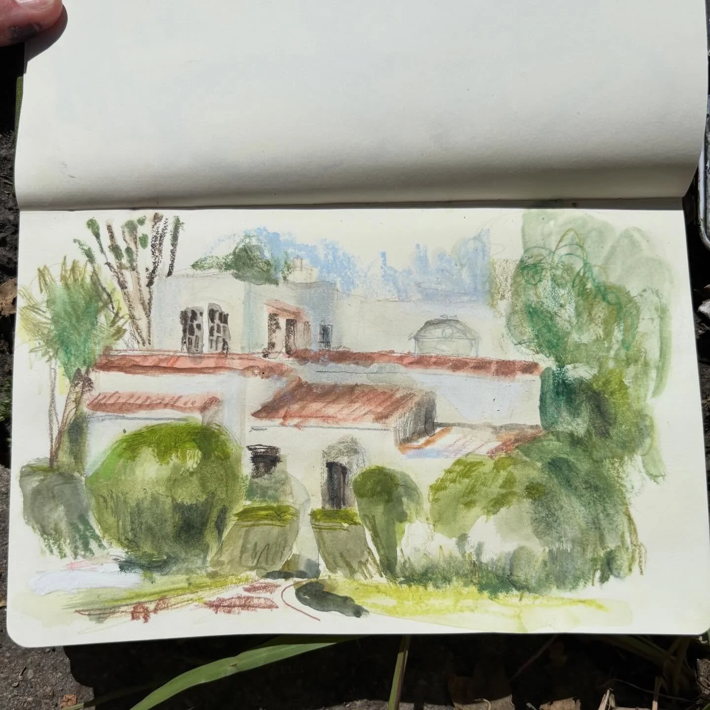 Here are some random bits from my time in SF.  I&rsquo;ve been trying to squeeze in time to draw the architecture- to get some practice in before Japan!🇯🇵 
The photos are from the ceramic studio where Maja took her classes at U of P. The other ones
