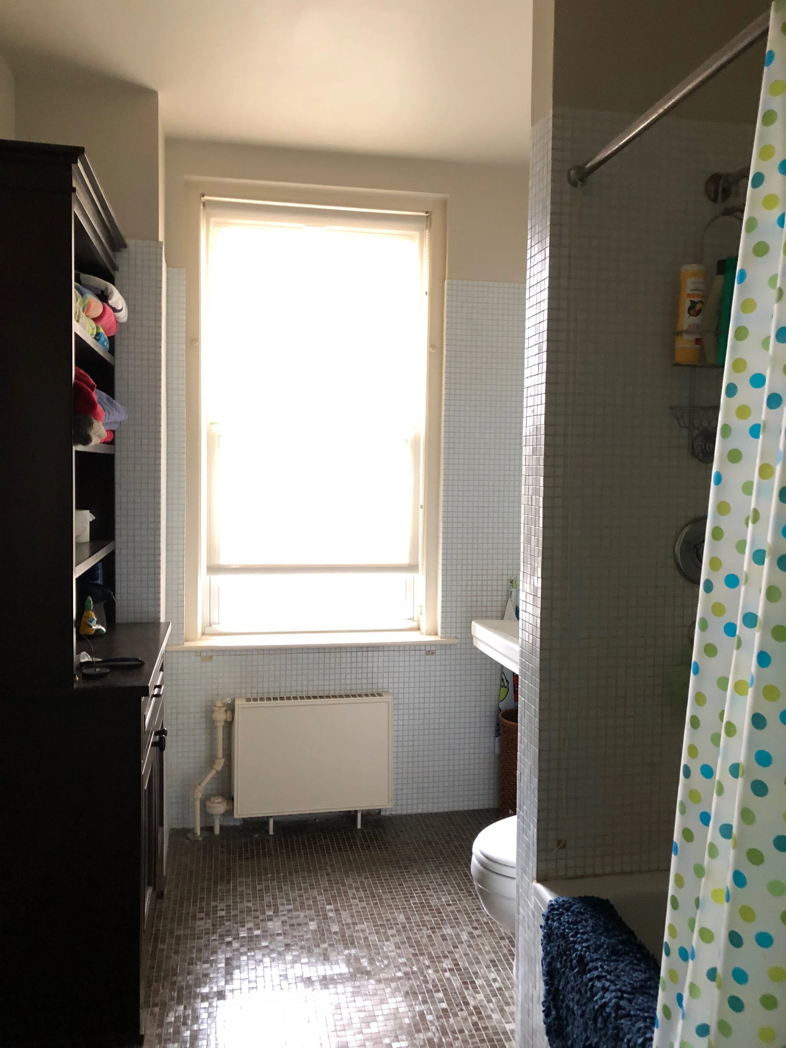 This now unrecognizable area is where we built our beautiful new laundry room in Prospect Park West!