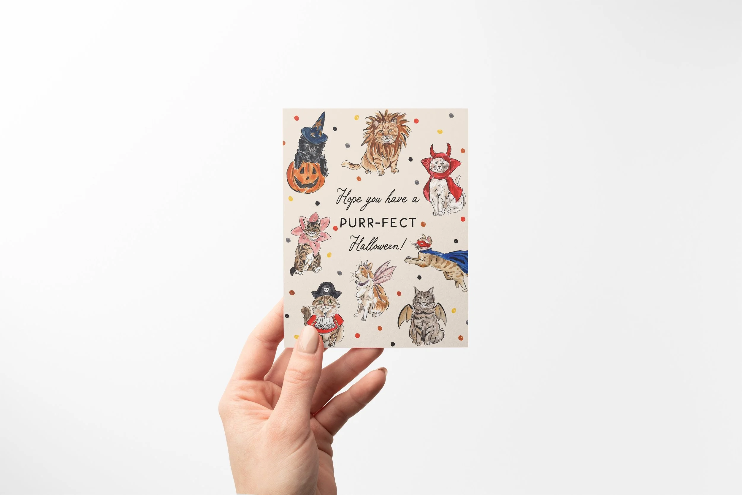 Purrfect Halloween Cats in Costumes Card Mock with Hand (1).jpg