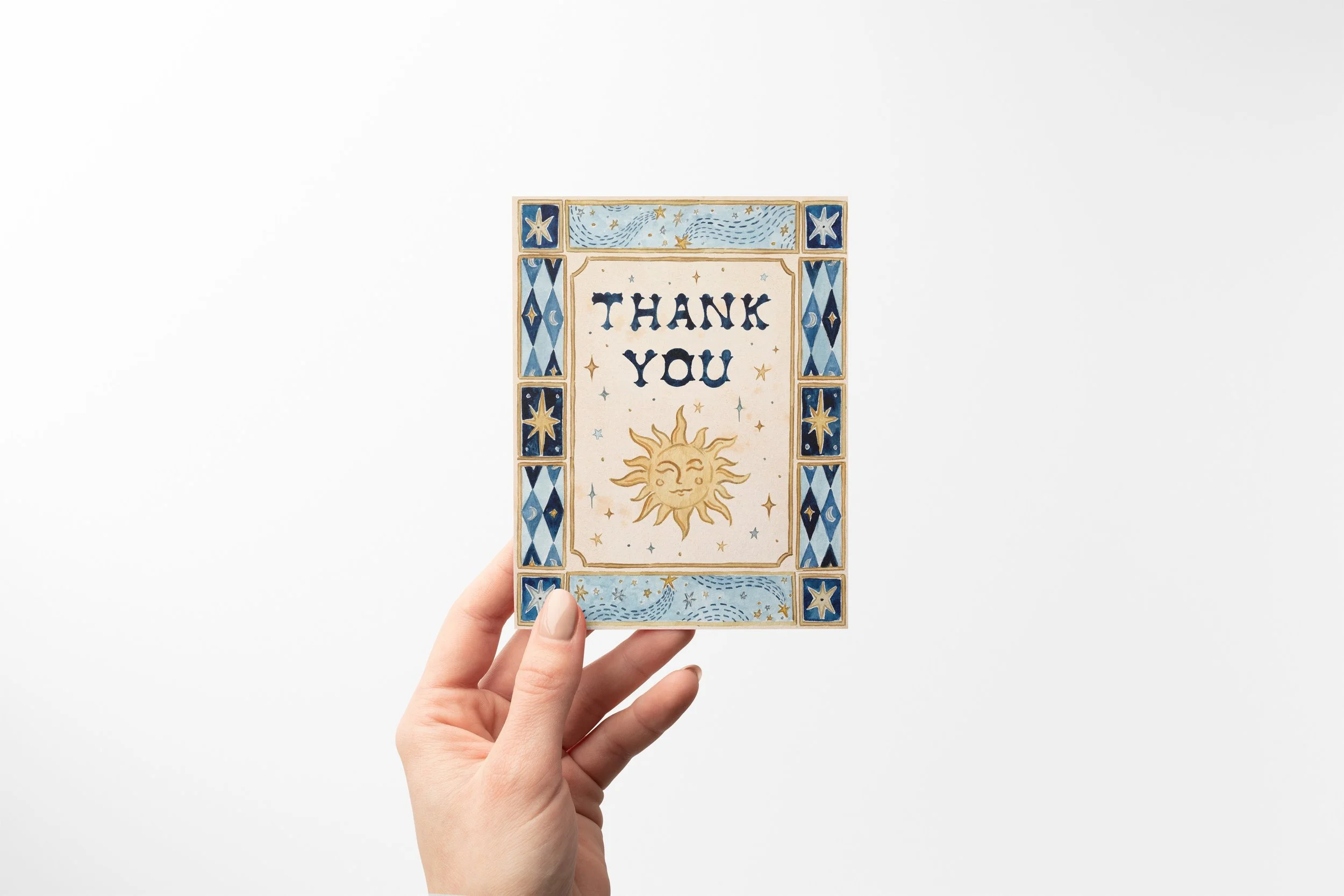 Celestial Thank You Card Mock with Hand.jpg