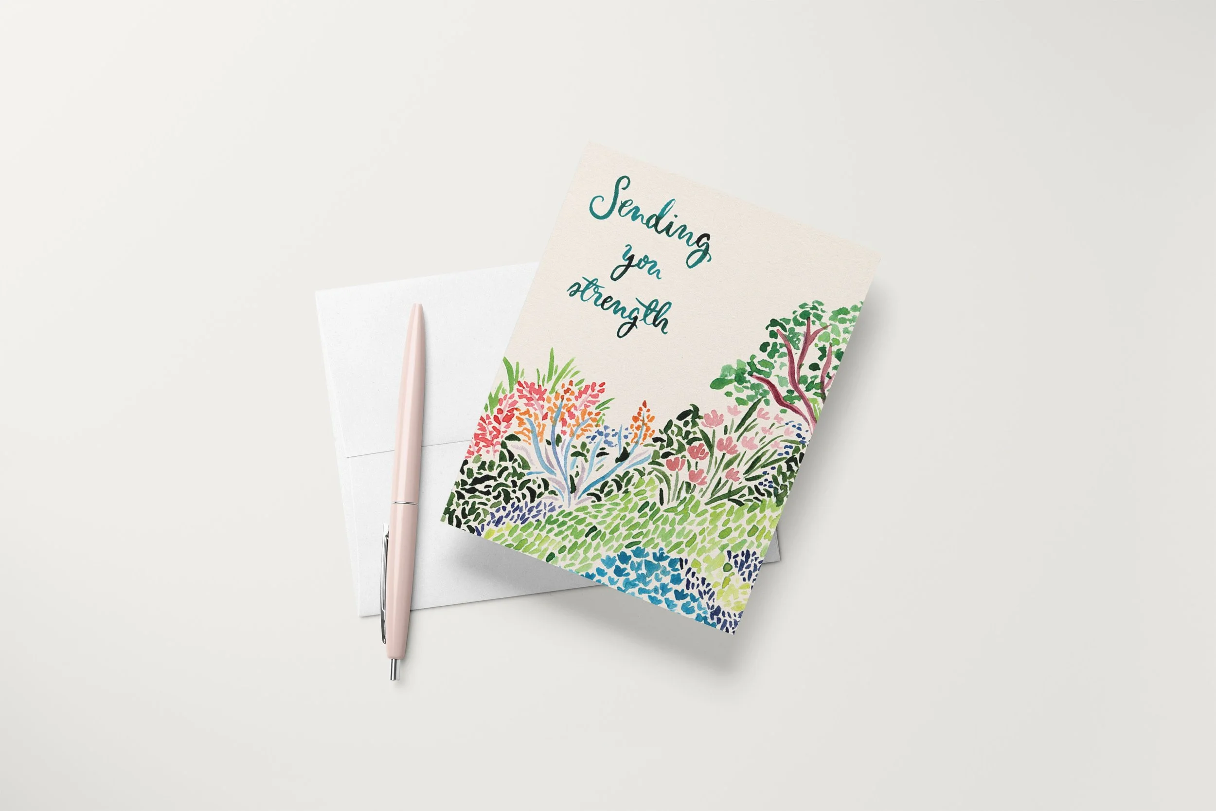 A2 Sending You Strength Card Mock with Pen.jpg