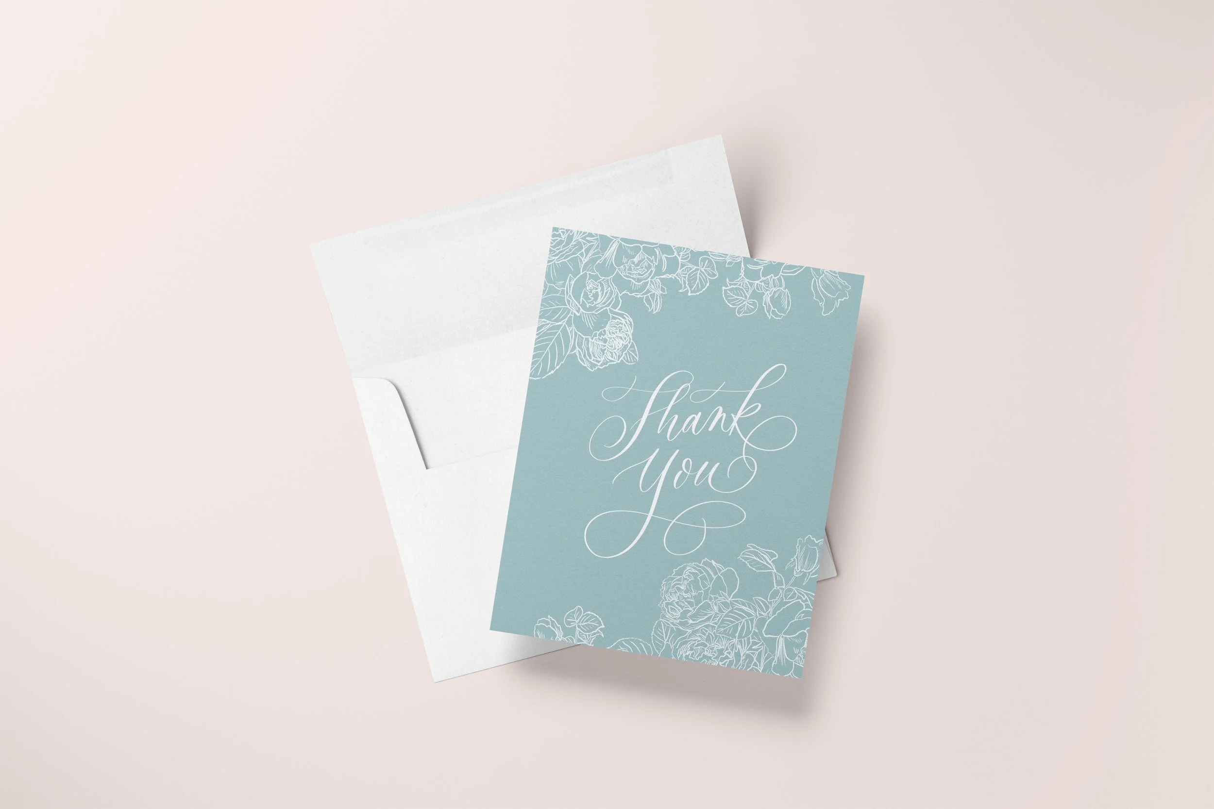 Blue Floral Thank You Card Mock with Envelope.jpg
