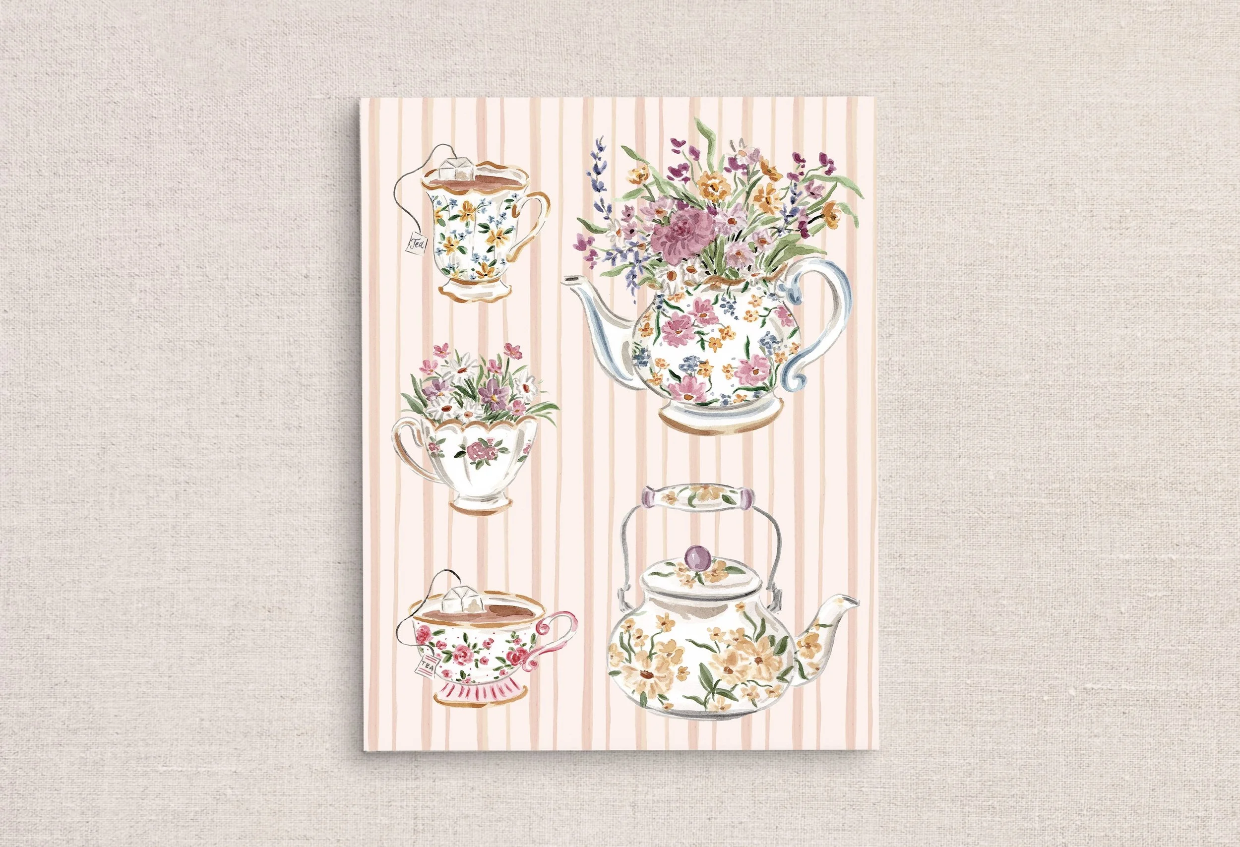 Tea Time Art Print Unframed Mock.jpg