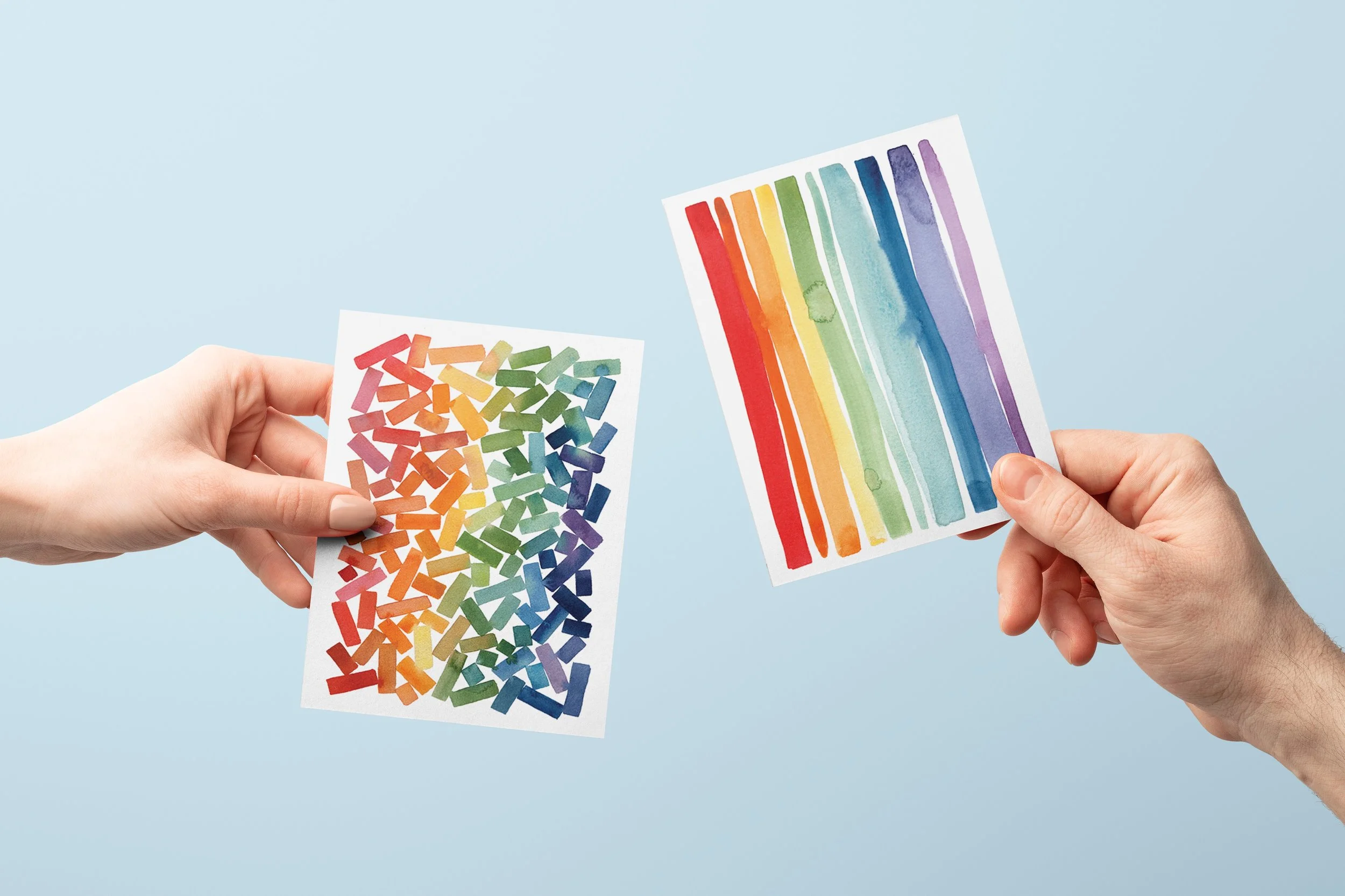 A2 Rainbow Stripe and Rectangles Mock with Hands.jpg