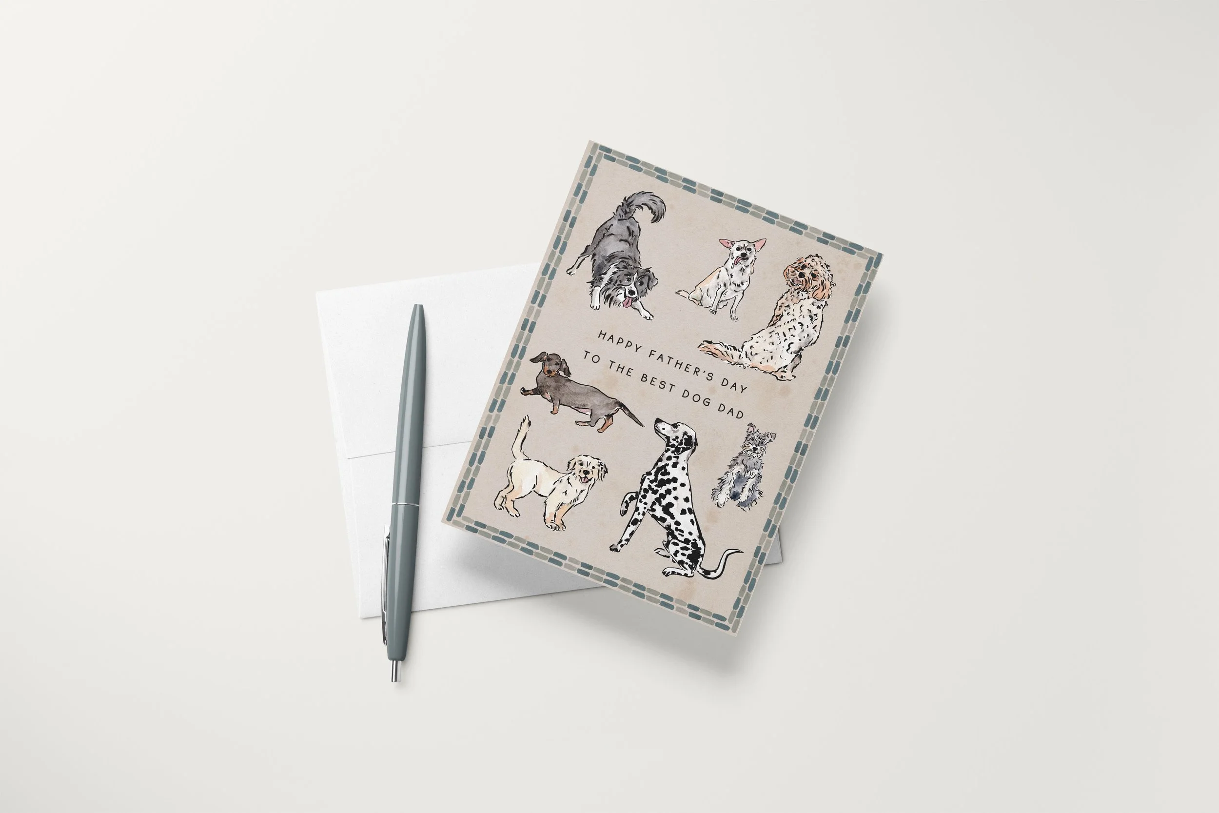 Fathers Day Dog Dad Card Mock with Pen.jpg