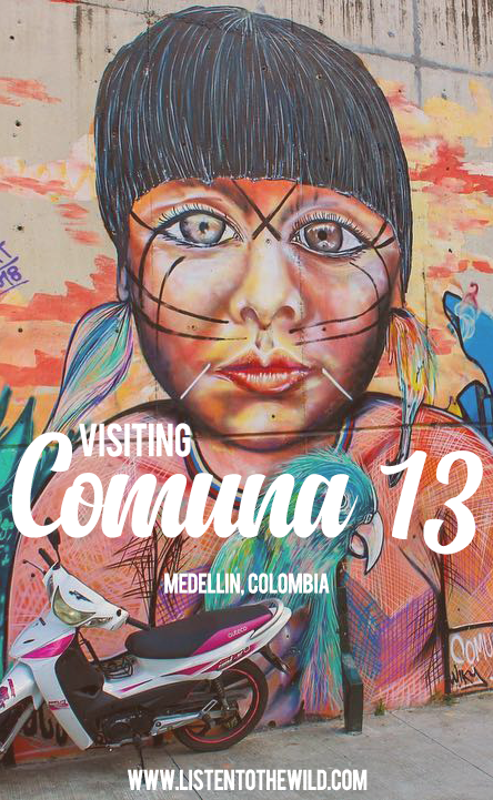 Visiting Comuna 13, graffiti tour in Medellin, Colombia