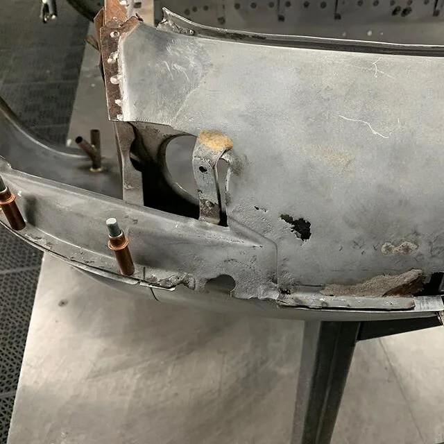 Get the rough stuff out. #etype #jaguar #metalfabrication #rustrepair