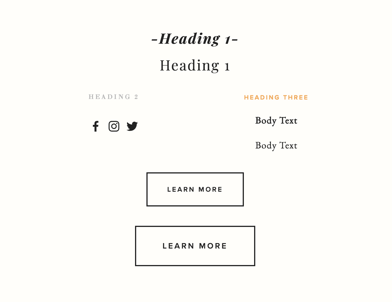 Styling and Fonts