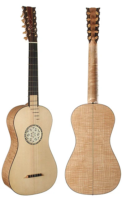  Baroque Guitar, 2005 by Jack Sanders on the Stradivarius design. Built for Jason Yoshida 