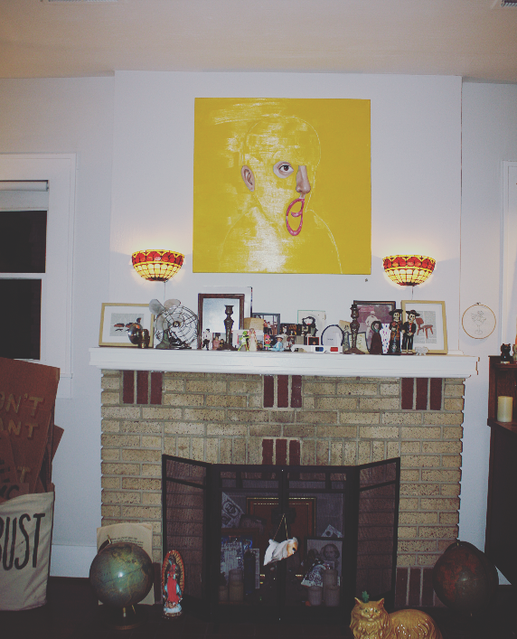 Mantlepiece artwork by Alex Suarez