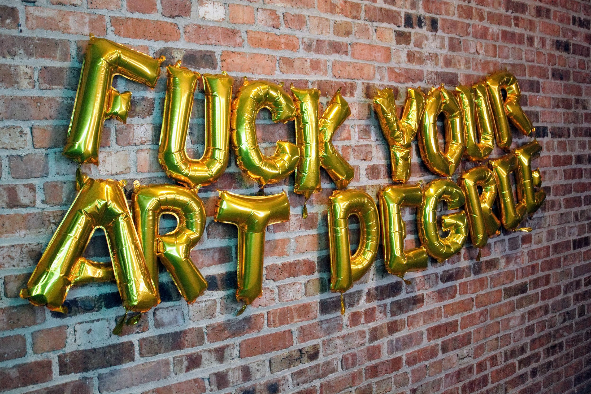 Opening night of "Fuck Your Art Degree" - March 2nd, 2019