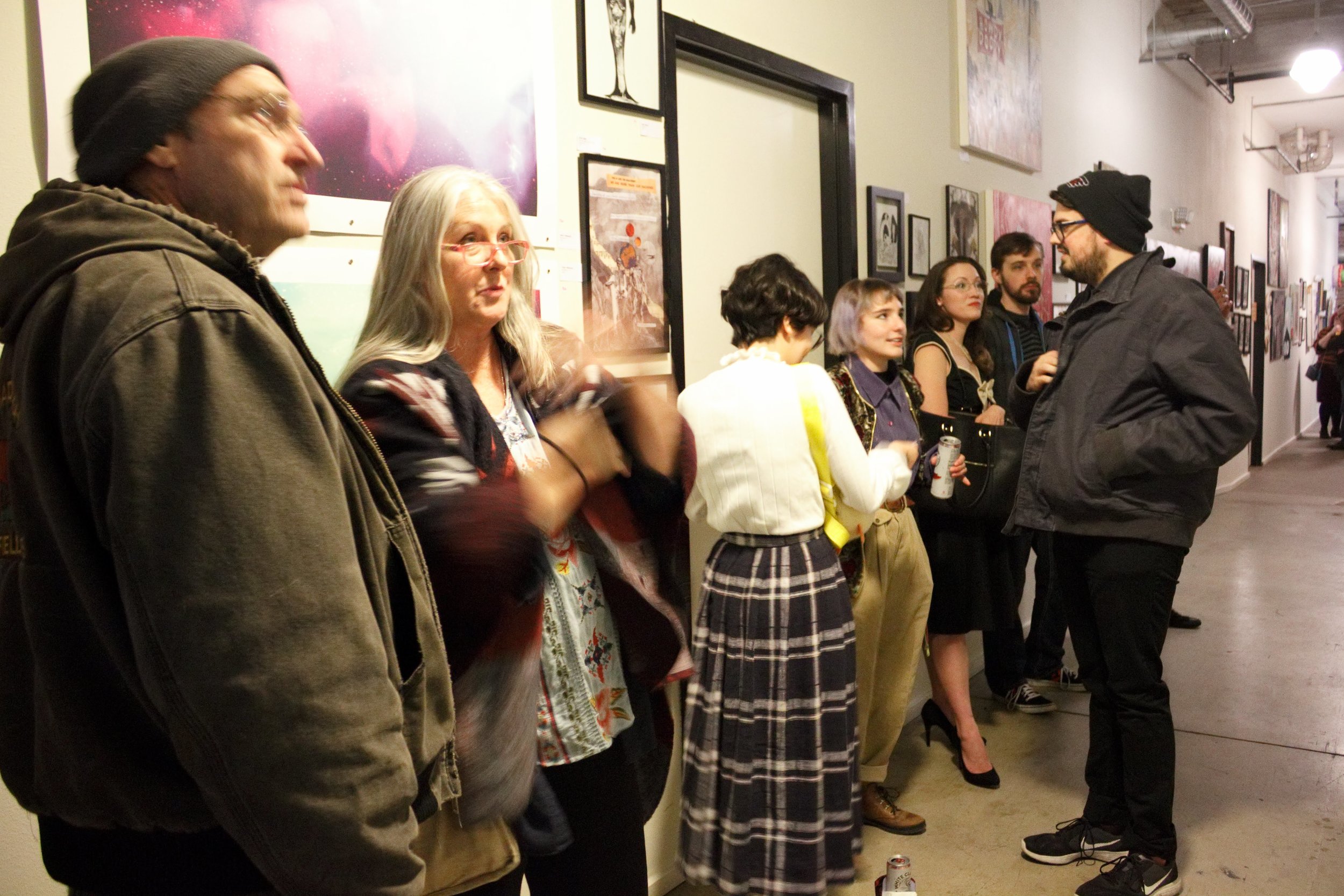 Noah LeGrand and friends at "Fuck Your Art Degree" at Shipping and Receiving, March 2nd, 2019