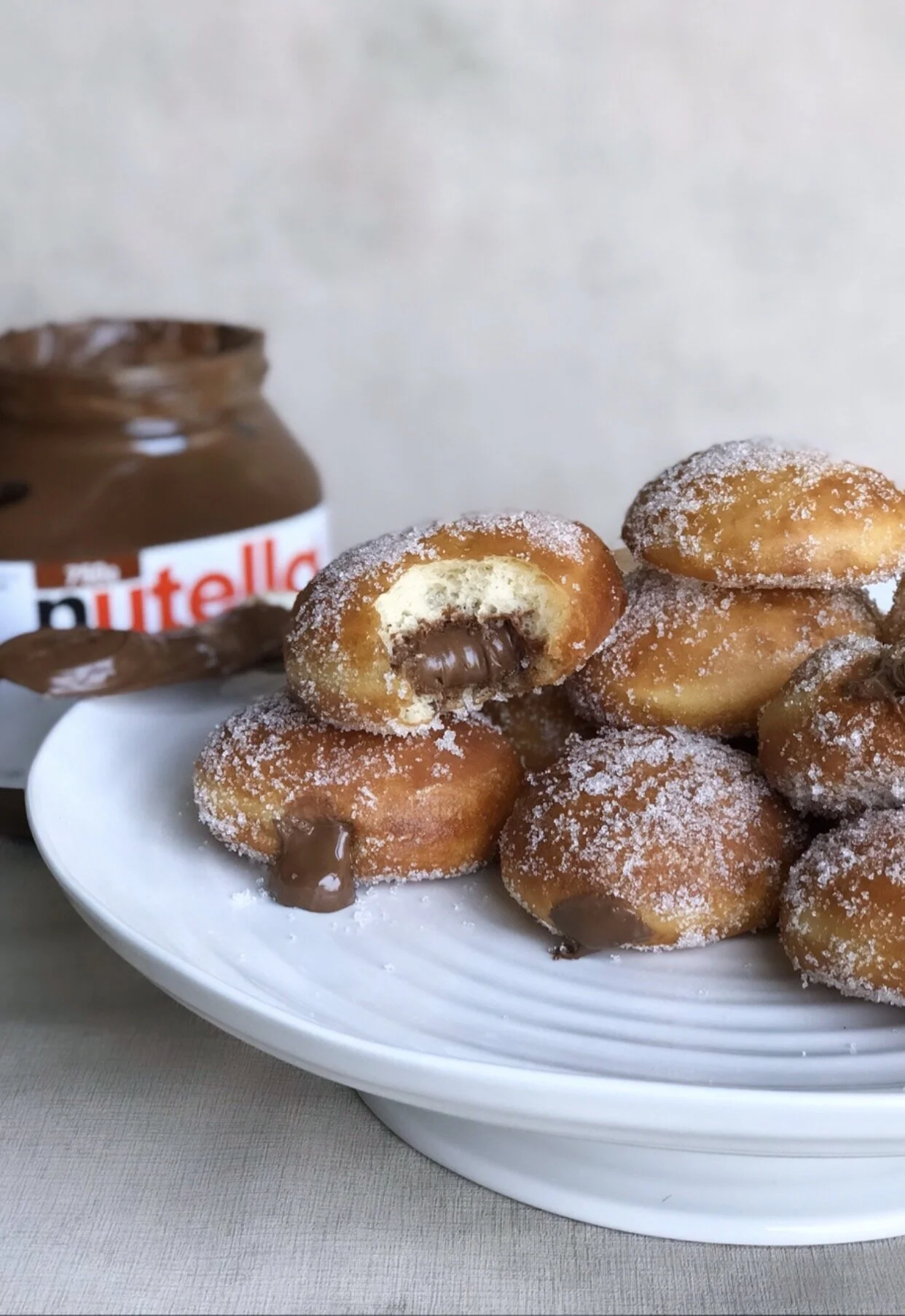 Bomboloni with Nutella